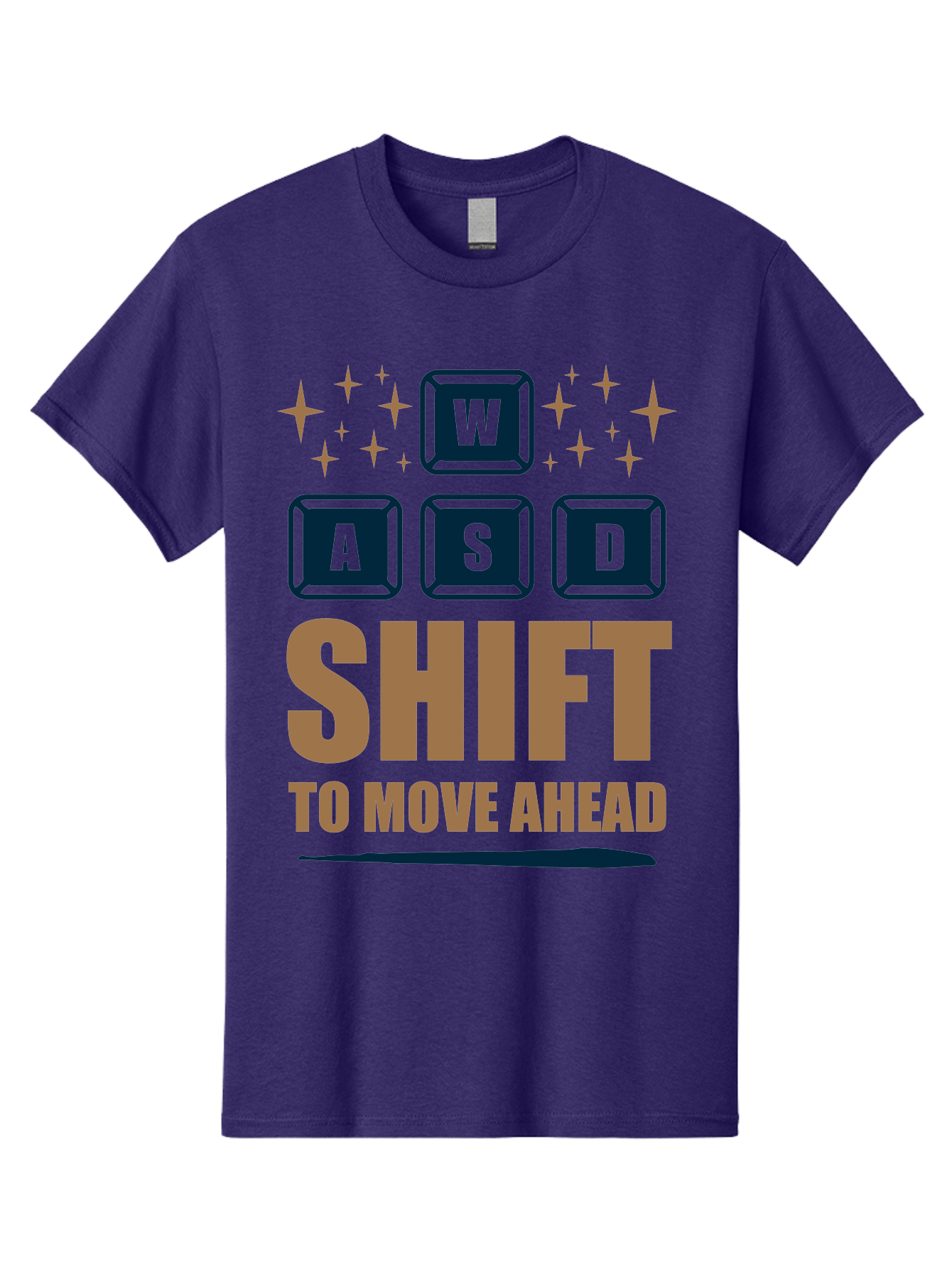 Wasd-Shift-To-Move-Ahead Men'S Graphic Tee, 100% Cotton, Comfortable Casual Summer Wear, Machine Washable, Gaming Keyboard Controls, Wasd Keys, Shift Key, Gaming Tips, Move Ahead, Progress, Gaming Movement, Keyboard Shortcuts, Gaming Advice - Aaa667 27