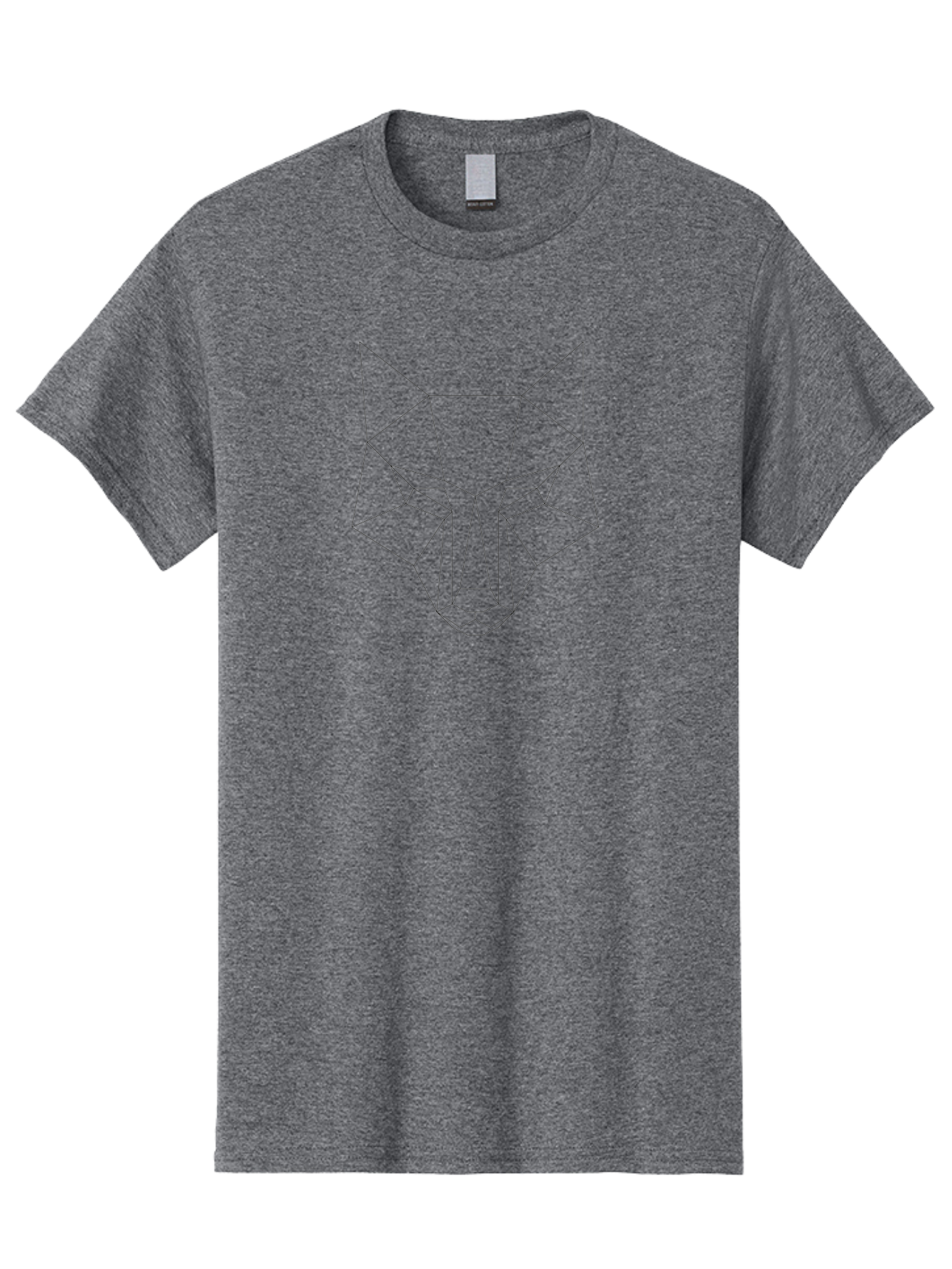 Geometric-Wolf-Head-3 Men'S Graphic Tee, 100% Cotton, Comfortable Casual Summer Wear, Machine Washable, Geometric Wolf, Low Poly Art, Modern Design, Minimalist Style, Black And White, Abstract Animal, Sharp Lines, Angular Shapes, - Aaa715 9