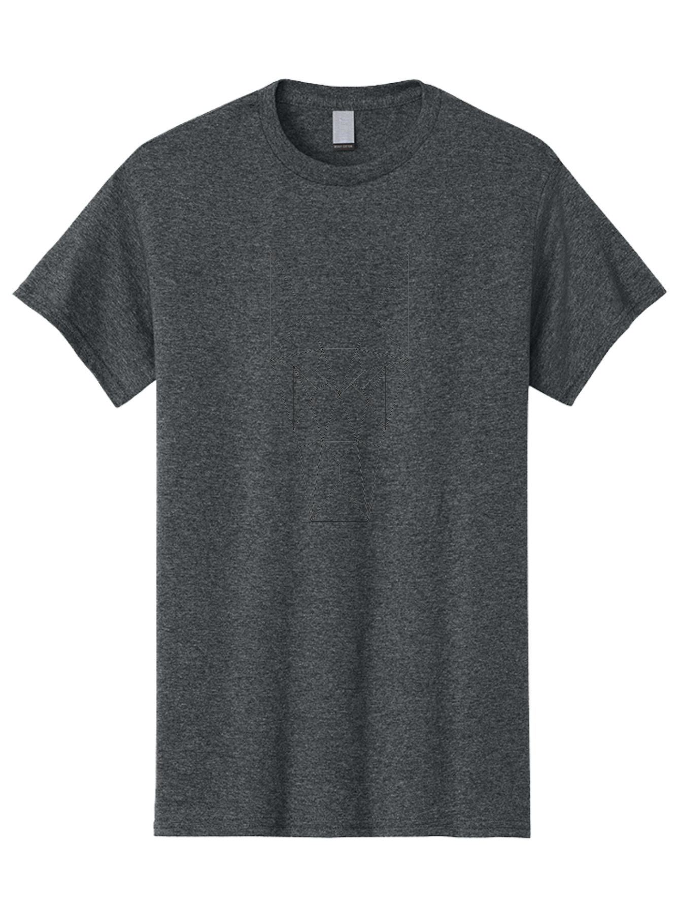 Geometric-Wolf-Head Men'S Graphic Tee, 100% Cotton, Comfortable Casual Summer Wear, Machine Washable, Geometric Wolf, Modern Art, Abstract Animal Design, Minimalist Style, Low-Poly Art, Futuristic Graphics, Polygonal Shape, - Aaa718 21