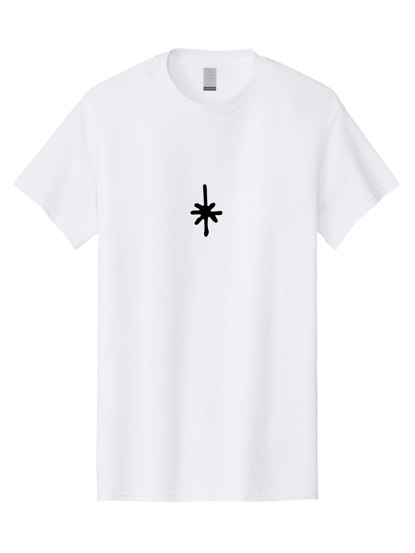 Asterisk-2 Men'S Graphic Tee, 100% Cotton, Comfortable Casual Summer Wear, Machine Washable, Asterisk Symbol, Typography, Black Symbol, Simple Design, Minimalist Icon, Graphic Element, Abstract Art - Aaa745 15