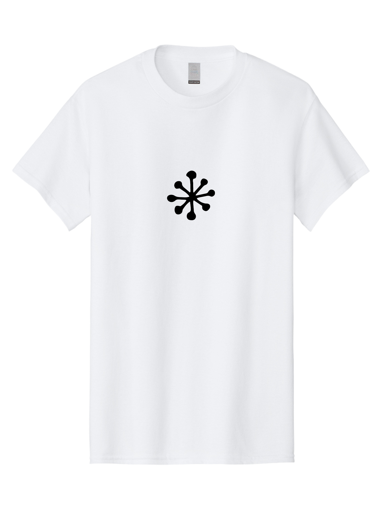 Asterisk-Symbol Men'S Graphic Tee, 100% Cotton, Comfortable Casual Summer Wear, Machine Washable, Asterisk Symbol, Black Asterisk, Abstract Design, Simple Graphics, Minimalist Art, Modern Logo, Symbol Icon - Aaa747 1