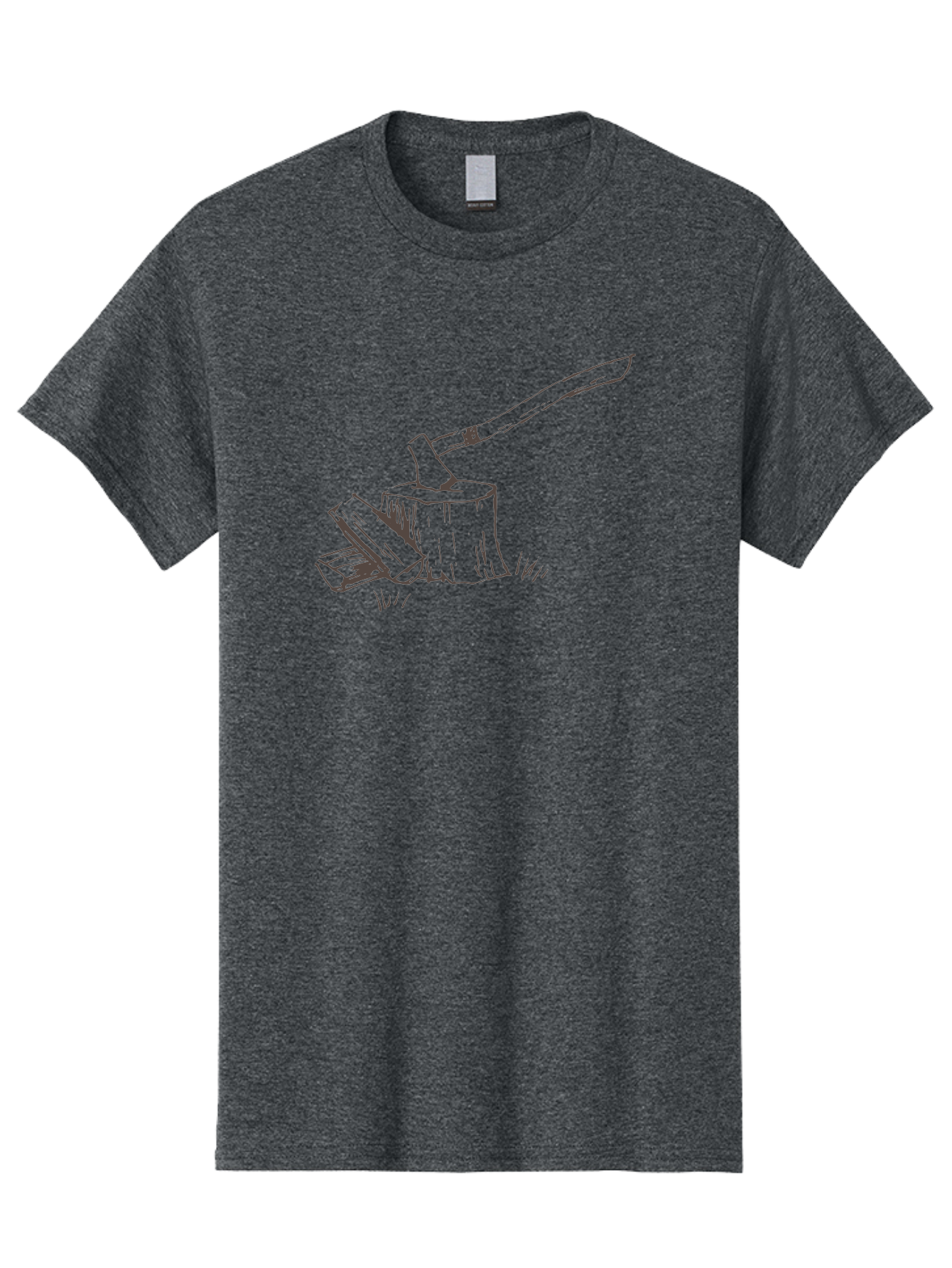 Axe-Chopping-Wood Men'S Graphic Tee, 100% Cotton, Comfortable Casual Summer Wear, Machine Washable, Axe On Chopping Block, Chopping Wood, Log Splitting, Firewood Preparation, Rustic Tools, Outdoor Activity, Axe Handle, Wooden Stump - Aaa749 15
