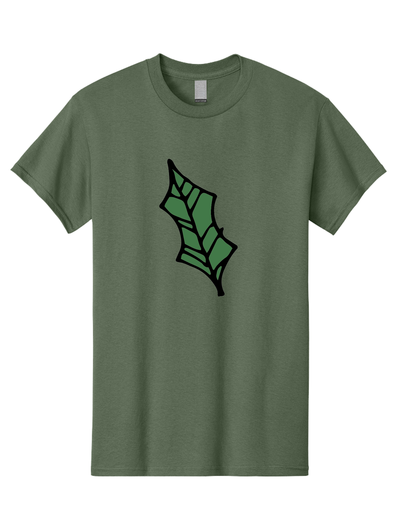 Bat-Wing Men'S Graphic Tee, 100% Cotton, Comfortable Casual Summer Wear, Machine Washable, Cartoon Bat, Simple Design, Dark Green, Black Outline, Geometric Shapes, Cartoon Style, Simple Illustration, Bat Symbol, Graphic Element - Aaa752 7