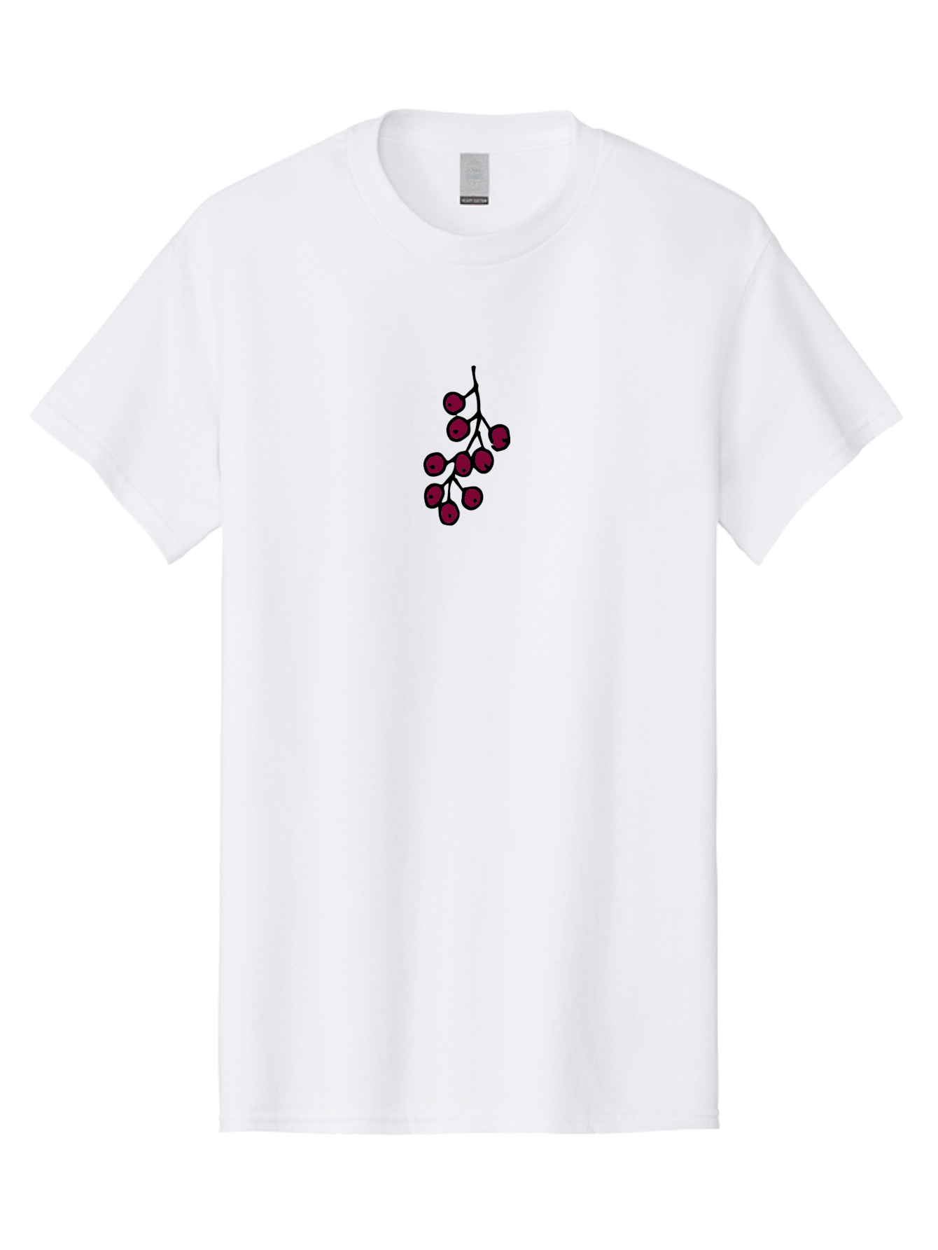 Berries Men'S Graphic Tee, 100% Cotton, Comfortable Casual Summer Wear, Machine Washable, Cluster Of Red Berries, Dark Red Color, Simple Design, Minimalist Illustration, Fruit Branch, Autumn Theme - Aaa754 29