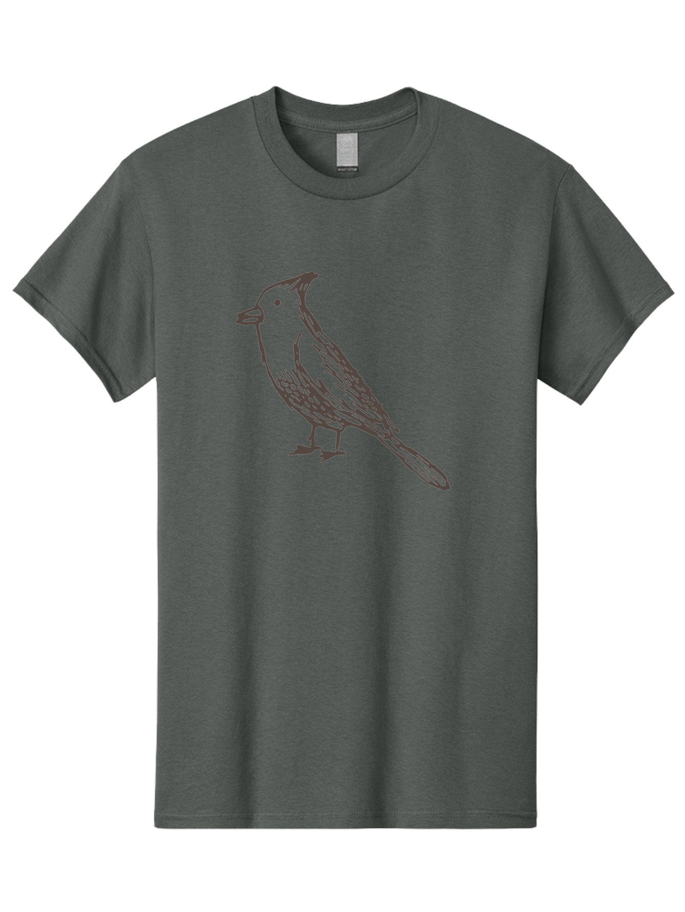 Black-Bird Men'S Graphic Tee, 100% Cotton, Comfortable Casual Summer Wear, Machine Washable, Simple Line Drawing, Bird Silhouette, Wildlife Art, Minimalist Design, Feathered Friend, Songbird - Aaa758 21