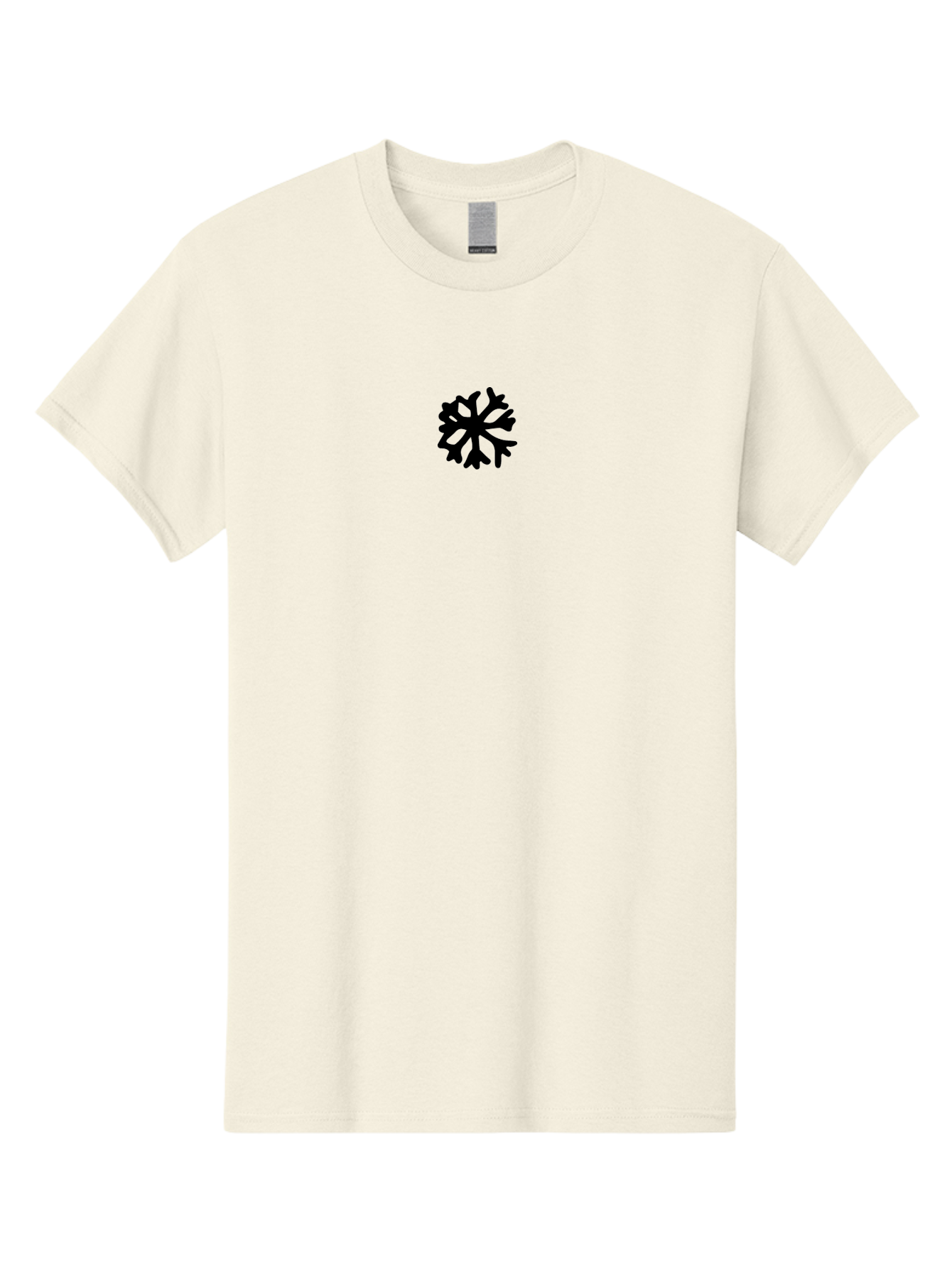 Black-Snowflake Men'S Graphic Tee, 100% Cotton, Comfortable Casual Summer Wear, Machine Washable, Black Snowflake, Winter Symbol, Frosty Design, Abstract Shape, Christmas Theme, Seasonal Icon, Frozen Motif - Aaa762 17