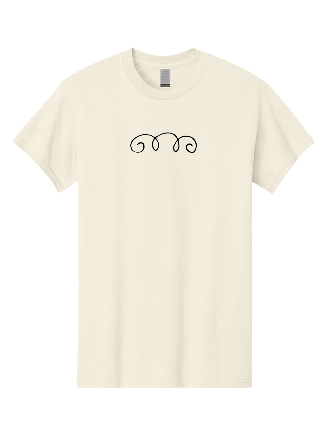 Black-Swirls-1 Men'S Graphic Tee, 100% Cotton, Comfortable Casual Summer Wear, Machine Washable, Handwritten Swirls, Flowing Curves, Elegant Design, Minimalist Art, Simple Graphics, Abstract Shapes, Decorative Elements - Aaa764 17