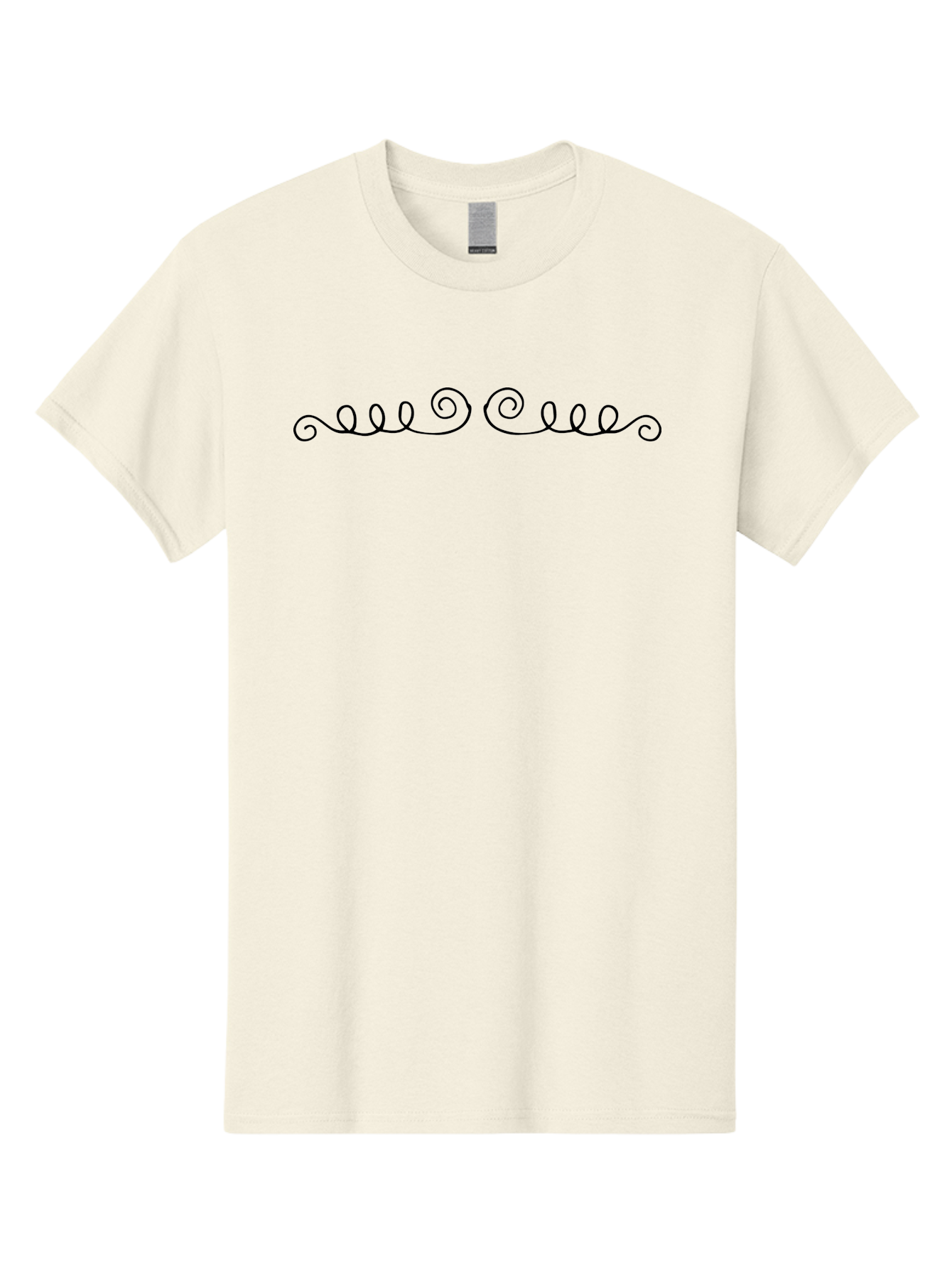 Black-Swirls Men'S Graphic Tee, 100% Cotton, Comfortable Casual Summer Wear, Machine Washable, Swirling Lines, Abstract Art, Minimalist Design, Elegant Typography, Decorative Elements, Simple Shapes, Artistic Expression - Aaa765 17