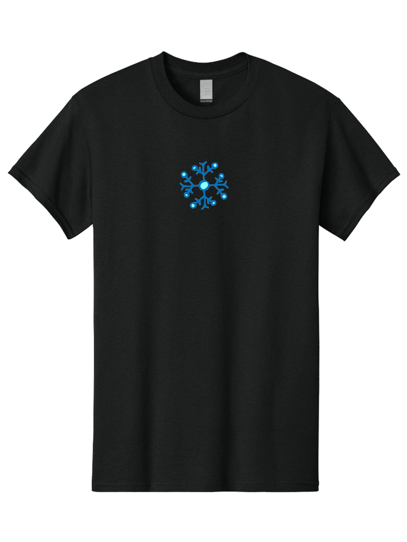 Blue-Snowflake Men'S Graphic Tee, 100% Cotton, Comfortable Casual Summer Wear, Machine Washable, Blue Snowflake, Winter Wonderland, Frosty Design, Icy Pattern, Delicate Flakes, Snow Crystal, Seasonal Decoration, Frozen Beauty, Winter Theme - Aaa769 21