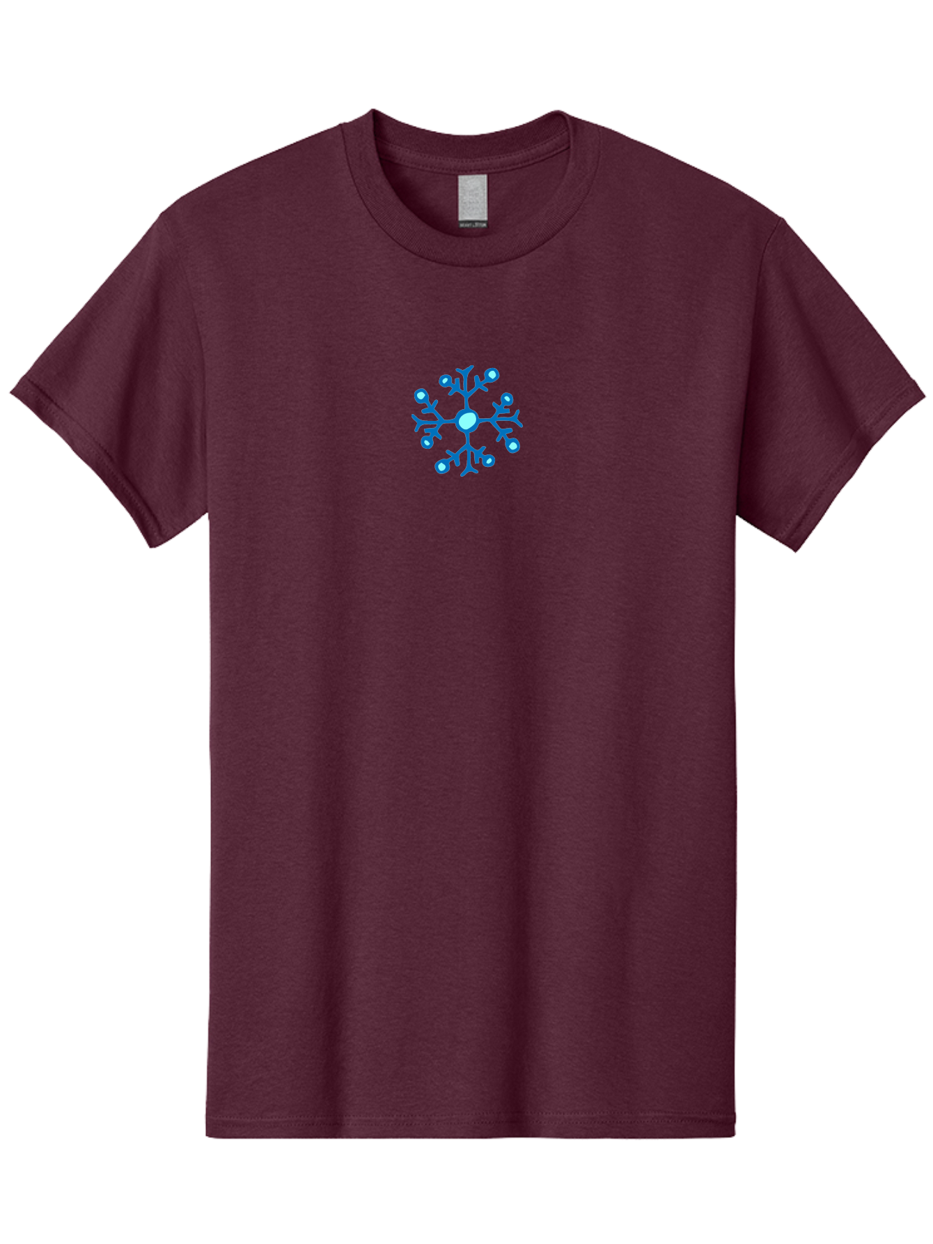 Blue-Snowflake Men'S Graphic Tee, 100% Cotton, Comfortable Casual Summer Wear, Machine Washable, Blue Snowflake, Winter Wonderland, Frosty Design, Icy Pattern, Delicate Flakes, Snow Crystal, Seasonal Decoration, Frozen Beauty, Winter Theme - Aaa769 9