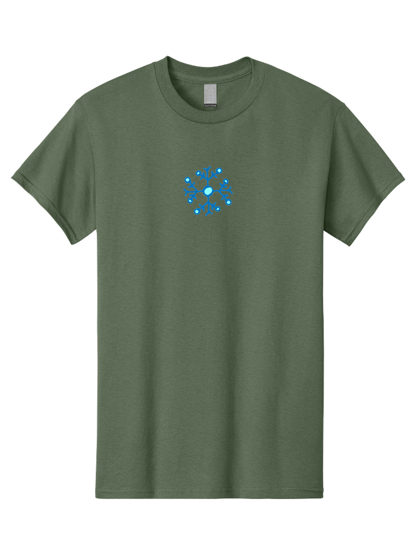 Blue-Snowflake Men'S Graphic Tee, 100% Cotton, Comfortable Casual Summer Wear, Machine Washable, Blue Snowflake, Winter Wonderland, Frosty Design, Icy Pattern, Delicate Flakes, Snow Crystal, Seasonal Decoration, Frozen Beauty, Winter Theme - Aaa769 19