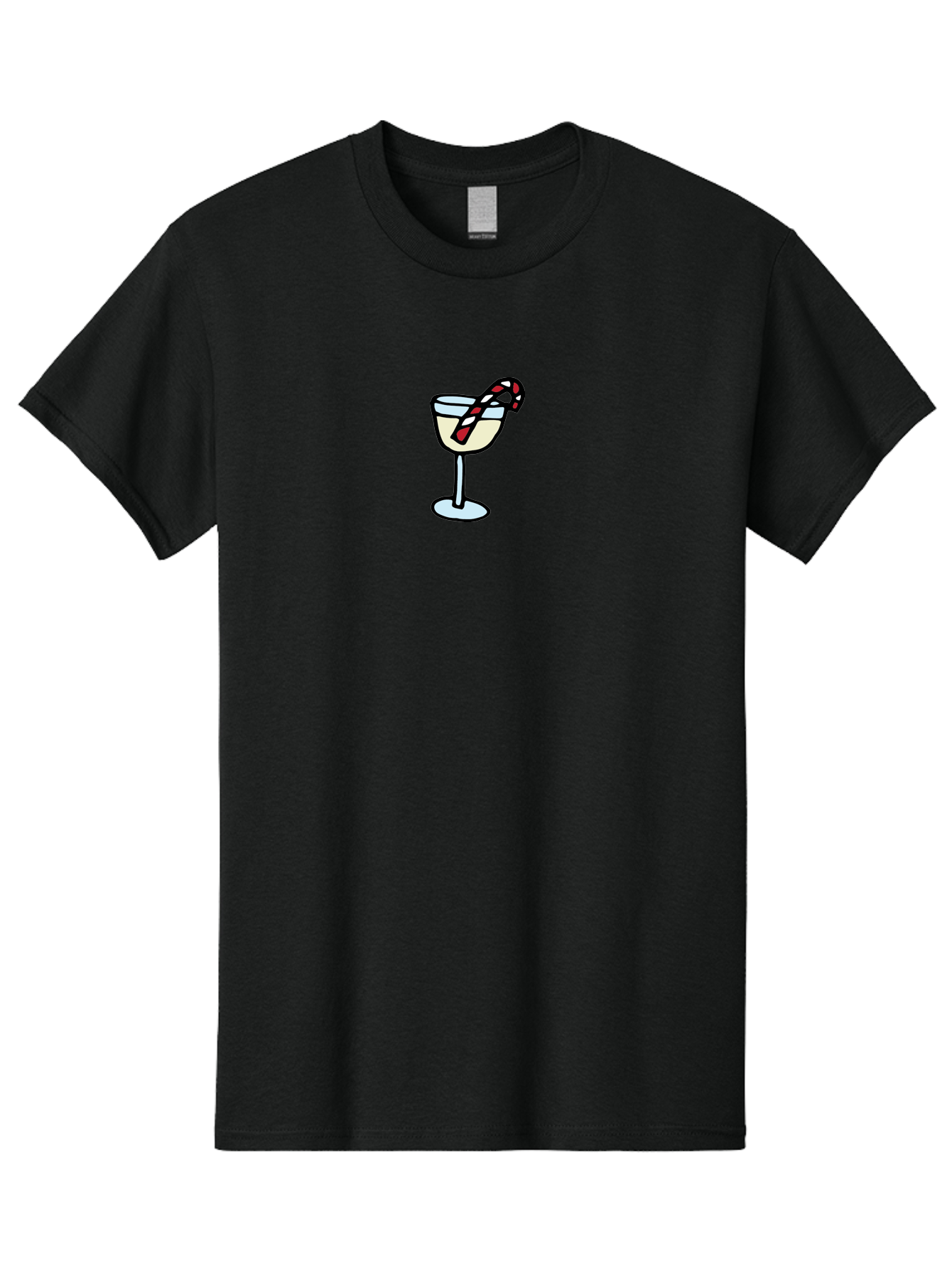 Candy-Cane-Martini-2 Men'S Graphic Tee, 100% Cotton, Comfortable Casual Summer Wear, Machine Washable, Candy Cane Martini, Festive Drink, Holiday Cocktail, Christmas Treat, Sweet Indulgence, Peppermint Delight, Winter Wonderland - Aaa782 1