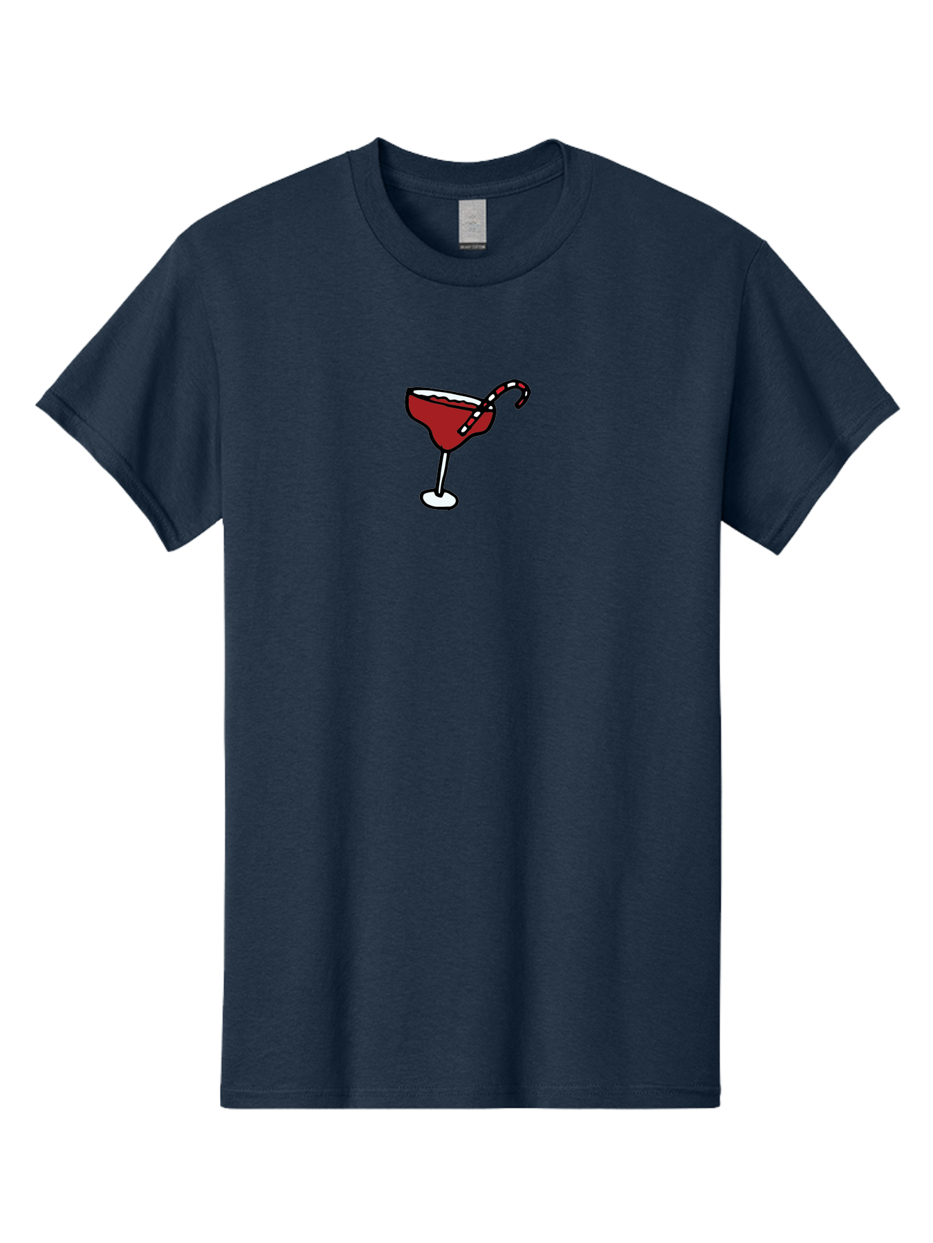 Candy-Cane-Martini Men'S Graphic Tee, 100% Cotton, Comfortable Casual Summer Wear, Machine Washable, Martini Glass, Red Cocktail, Candy Cane Garnish, Festive Drink, Holiday Party, Sweet Treat, Christmas Cocktail - Aaa783 13