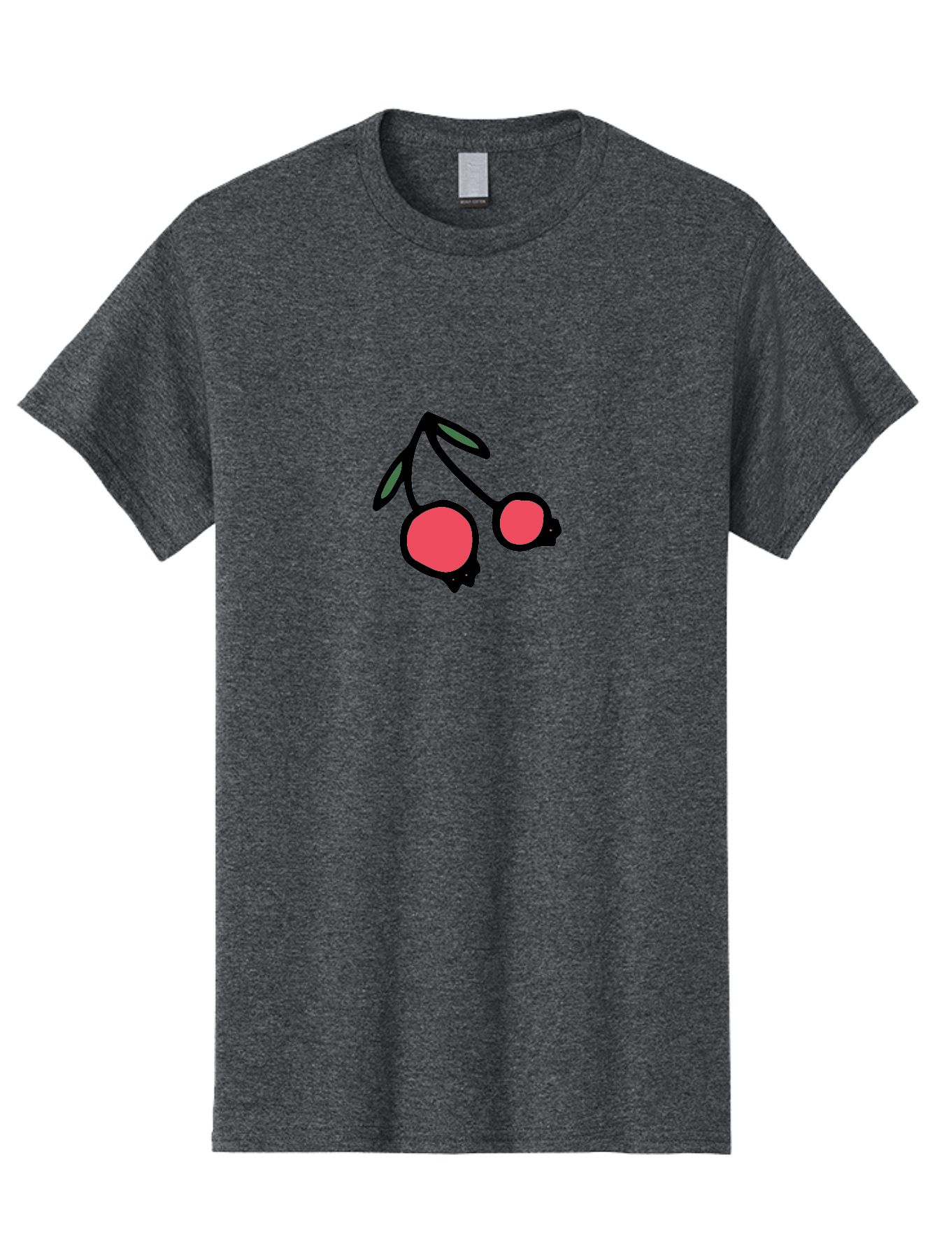 Cherry-Sunglasses Men'S Graphic Tee, 100% Cotton, Comfortable Casual Summer Wear, Machine Washable, Fun Sunglasses, Cherry Design, Playful Eyewear, Trendy Accessories, Stylish Shades, Cartoon Graphics, Retro Style, Fashion Statement - Aaa800 7