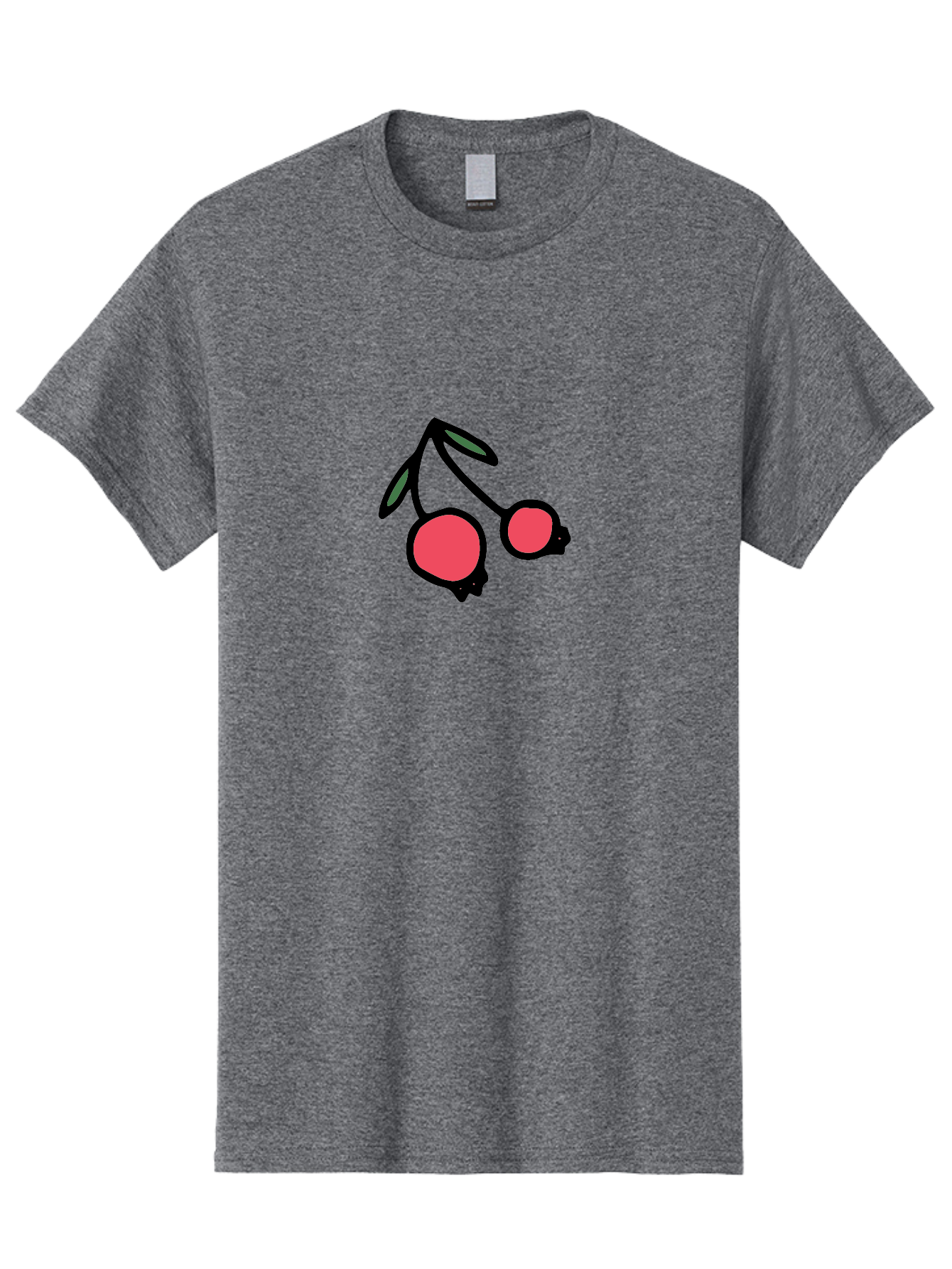 Cherry-Sunglasses Men'S Graphic Tee, 100% Cotton, Comfortable Casual Summer Wear, Machine Washable, Fun Sunglasses, Cherry Design, Playful Eyewear, Trendy Accessories, Stylish Shades, Cartoon Graphics, Retro Style, Fashion Statement - Aaa800 9