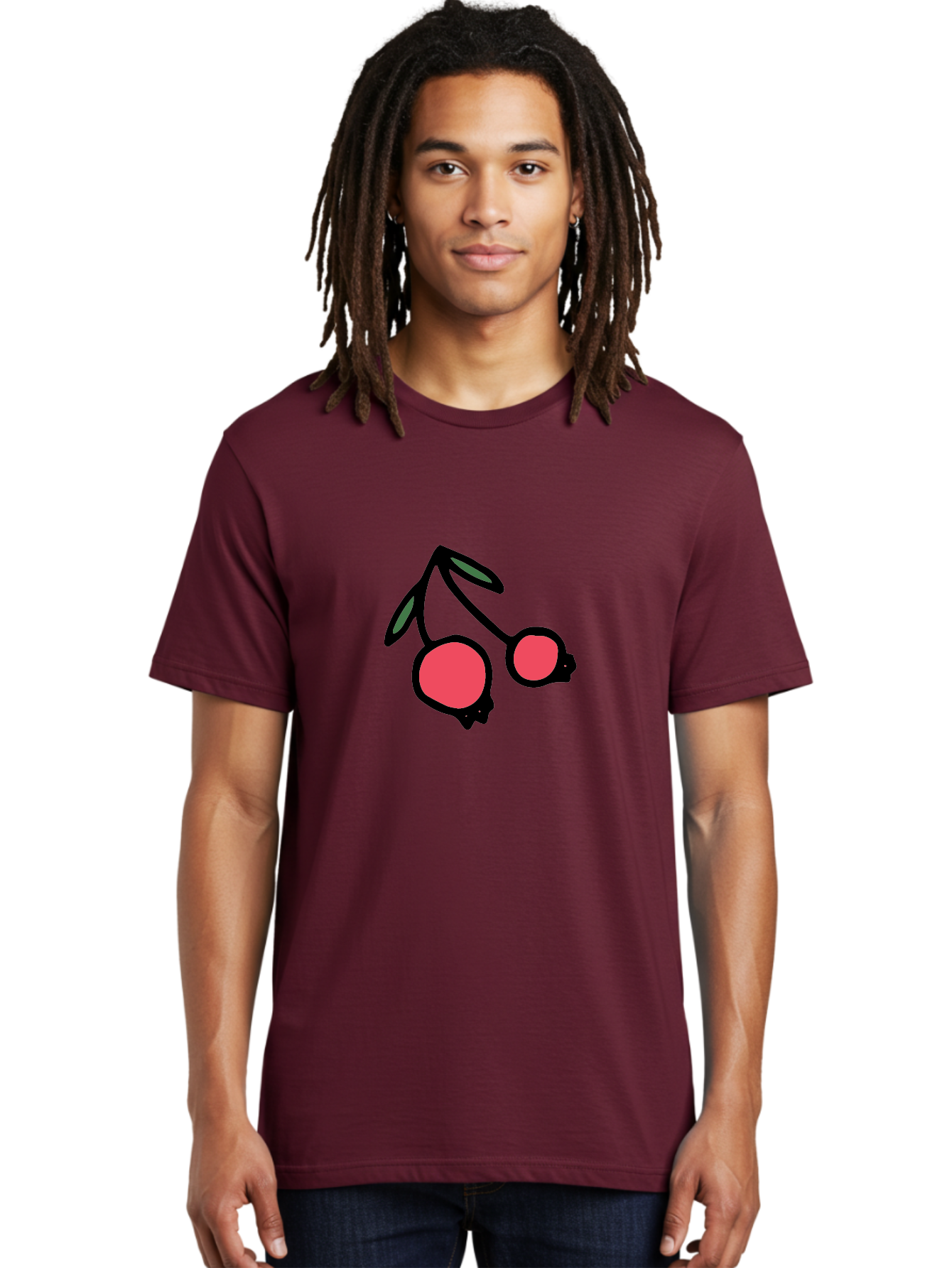 Cherry-Sunglasses Men'S Graphic Tee, 100% Cotton, Comfortable Casual Summer Wear, Machine Washable, Fun Sunglasses, Cherry Design, Playful Eyewear, Trendy Accessories, Stylish Shades, Cartoon Graphics, Retro Style, Fashion Statement - Aaa800 14