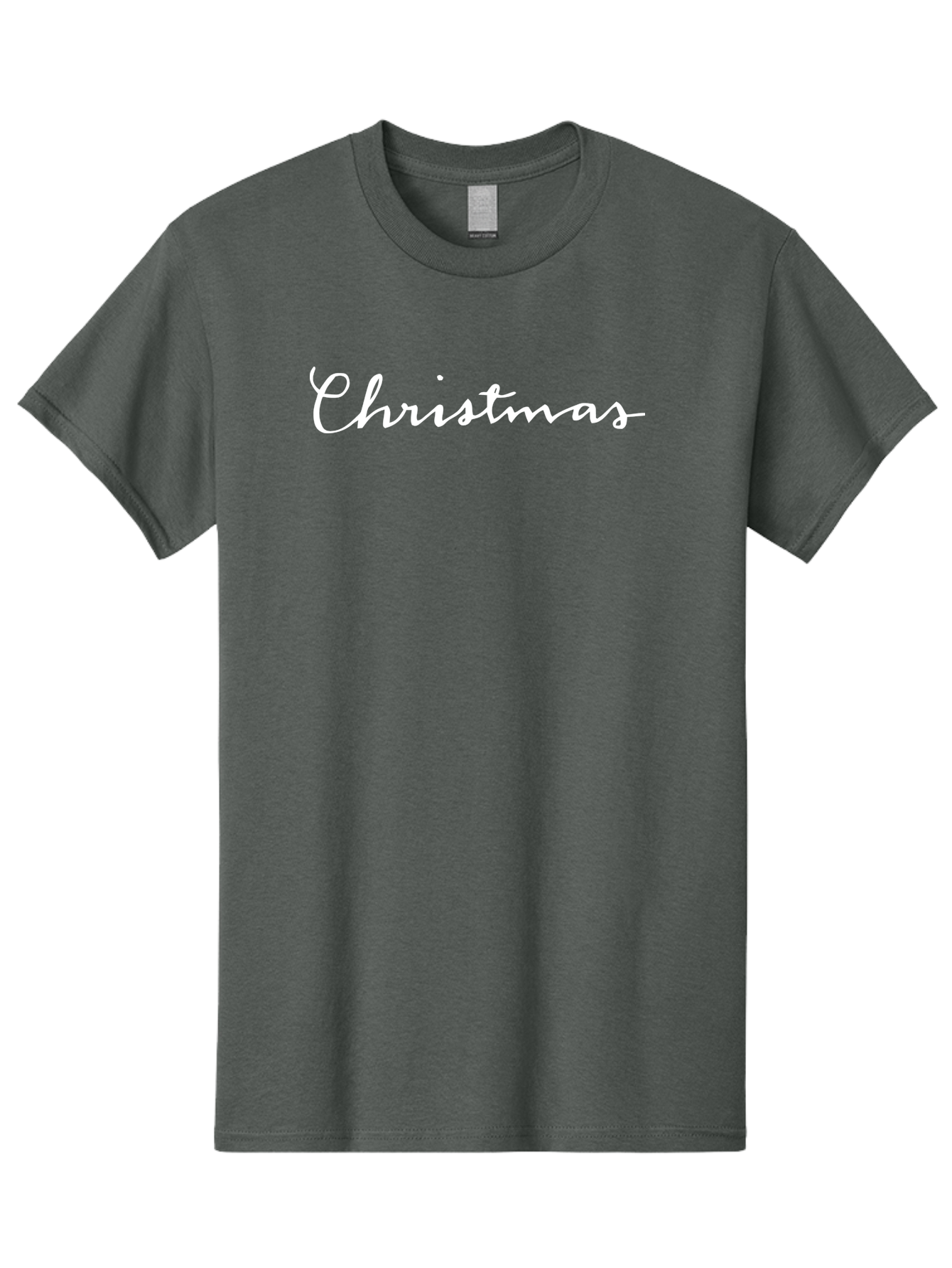 Christmas-1 Men'S Graphic Tee, 100% Cotton, Comfortable Casual Summer Wear, Machine Washable, Christmas, Holiday Season, Festive Atmosphere, Winter Wonderland, Holiday Cheer, Christmas Magic, White Cursive Text - Aaa801 15