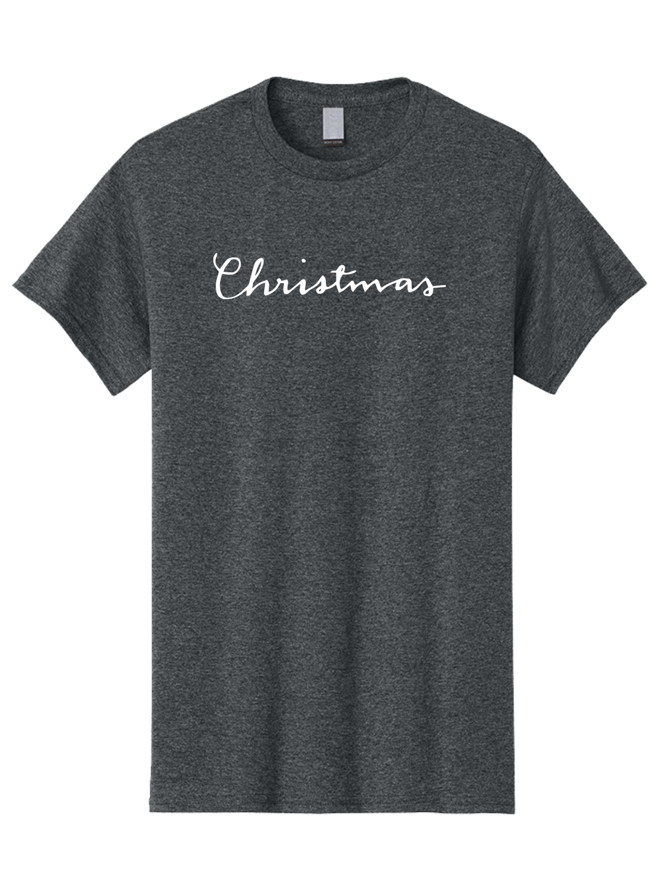 Christmas-1 Men'S Graphic Tee, 100% Cotton, Comfortable Casual Summer Wear, Machine Washable, Christmas, Holiday Season, Festive Atmosphere, Winter Wonderland, Holiday Cheer, Christmas Magic, White Cursive Text - Aaa801 19