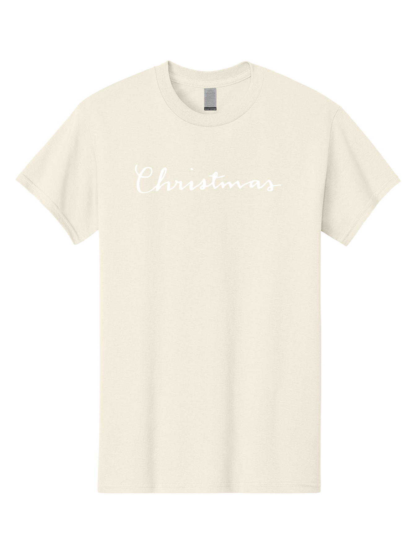 Christmas-1 Men'S Graphic Tee, 100% Cotton, Comfortable Casual Summer Wear, Machine Washable, Christmas, Holiday Season, Festive Atmosphere, Winter Wonderland, Holiday Cheer, Christmas Magic, White Cursive Text - Aaa801 5
