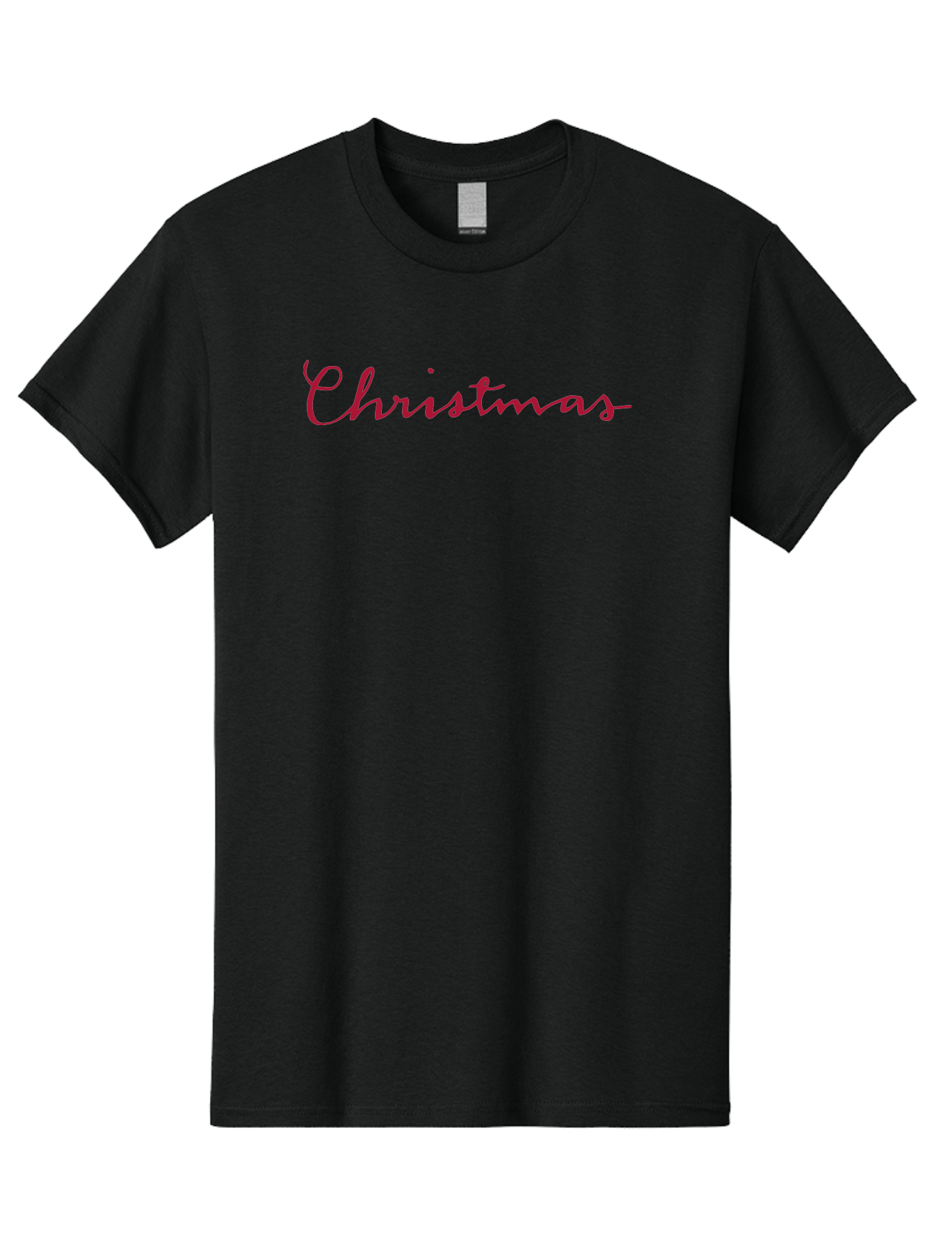 Christmas-2 Men'S Graphic Tee, 100% Cotton, Comfortable Casual Summer Wear, Machine Washable, Christmas Theme, Holiday Season, Festive Vibes, Red Cursive Text, Xmas Greeting, Winter Celebration, Holiday Cheer - Aaa802 5