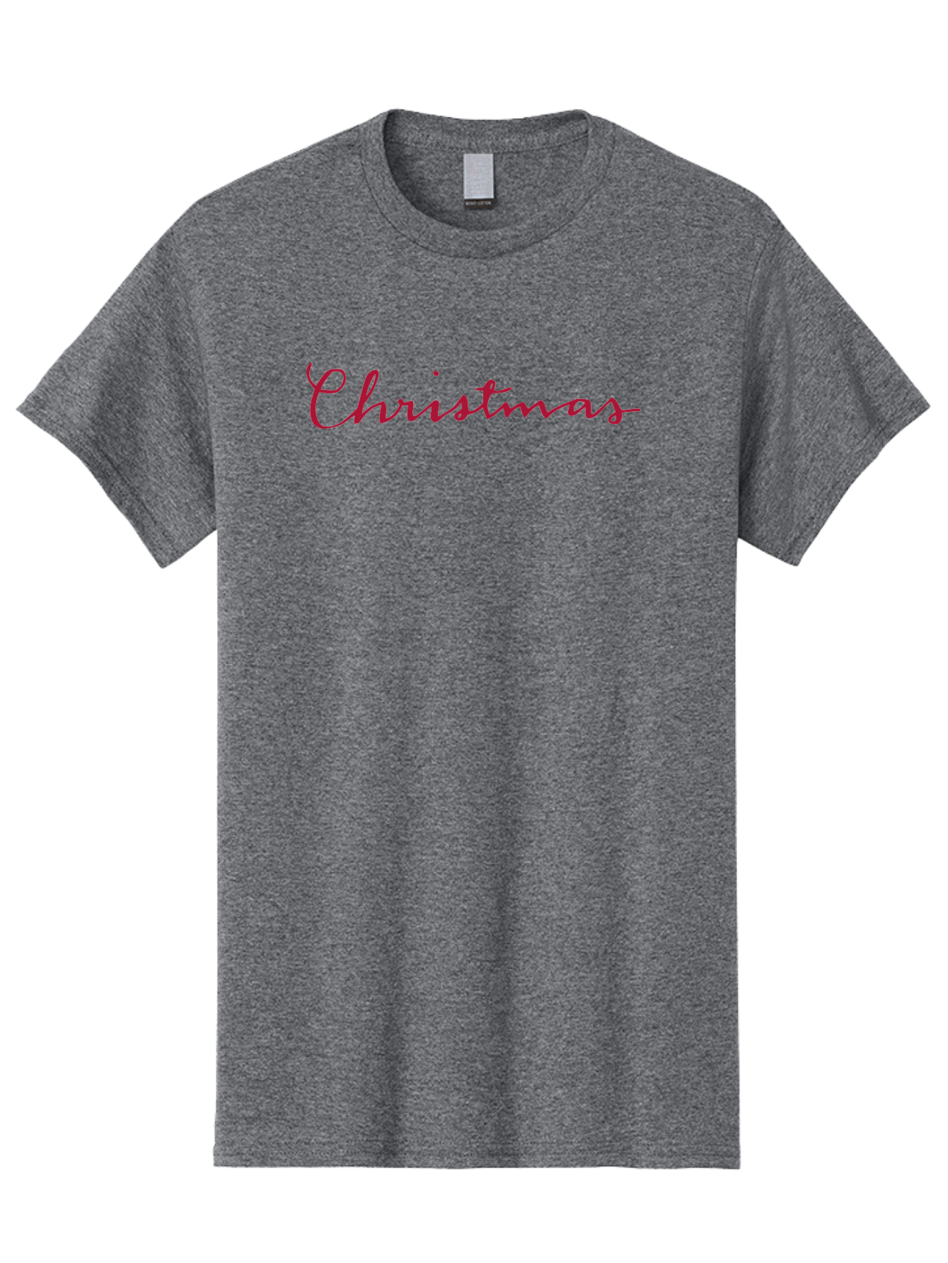 Christmas-2 Men'S Graphic Tee, 100% Cotton, Comfortable Casual Summer Wear, Machine Washable, Christmas Theme, Holiday Season, Festive Vibes, Red Cursive Text, Xmas Greeting, Winter Celebration, Holiday Cheer - Aaa802 23