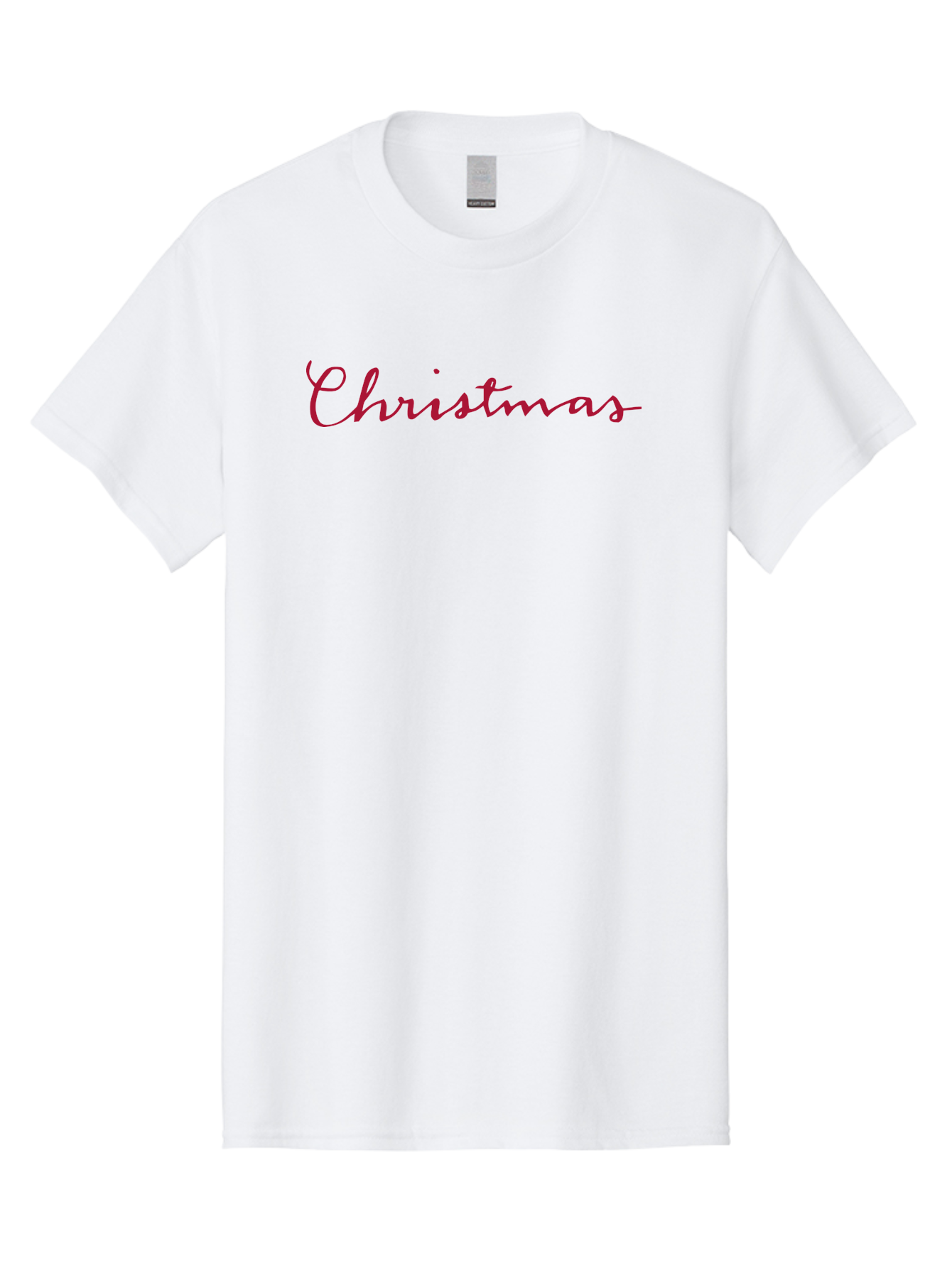 Christmas-2 Men'S Graphic Tee, 100% Cotton, Comfortable Casual Summer Wear, Machine Washable, Christmas Theme, Holiday Season, Festive Vibes, Red Cursive Text, Xmas Greeting, Winter Celebration, Holiday Cheer - Aaa802 29