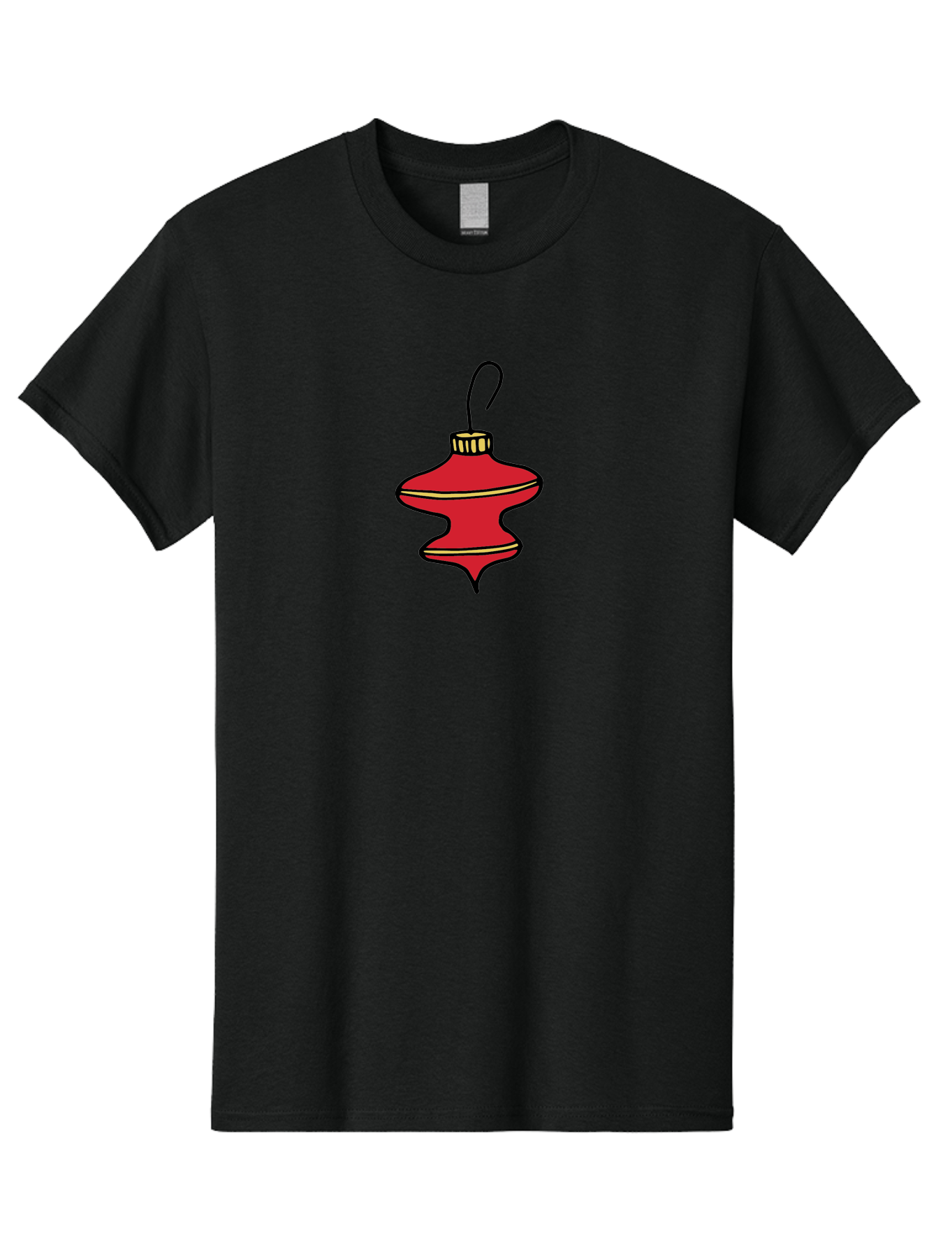 Christmas-Ornament-2 Men'S Graphic Tee, 100% Cotton, Comfortable Casual Summer Wear, Machine Washable, Christmas Decoration, Red Ornament, Festive Decor, Holiday Season, Christmas Tree, Christmas Bauble, Golden Details, Cartoon Style - Aaa810 7