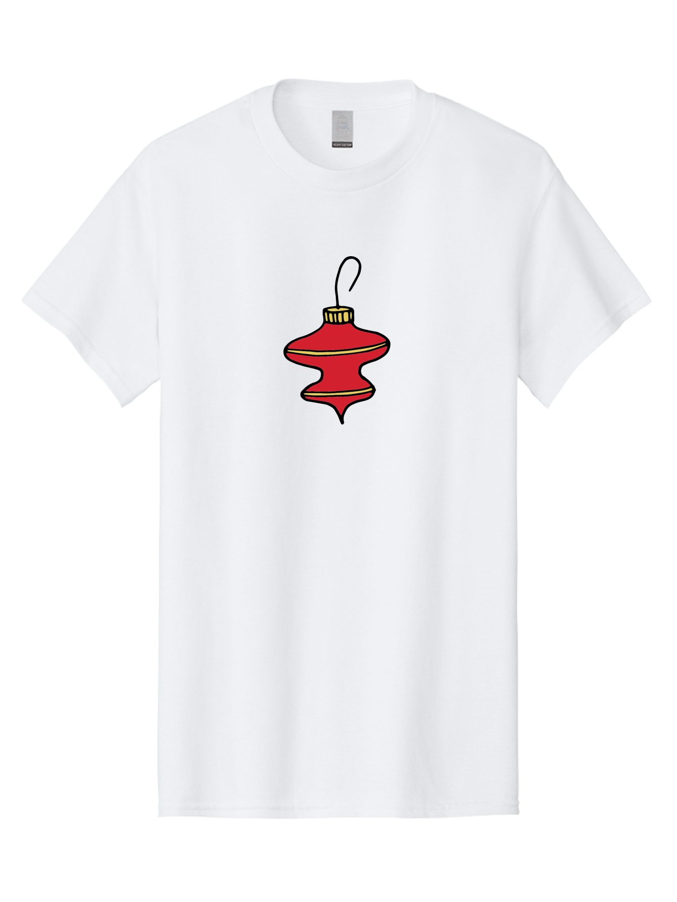 Christmas-Ornament-2 Men'S Graphic Tee, 100% Cotton, Comfortable Casual Summer Wear, Machine Washable, Christmas Decoration, Red Ornament, Festive Decor, Holiday Season, Christmas Tree, Christmas Bauble, Golden Details, Cartoon Style - Aaa810 29