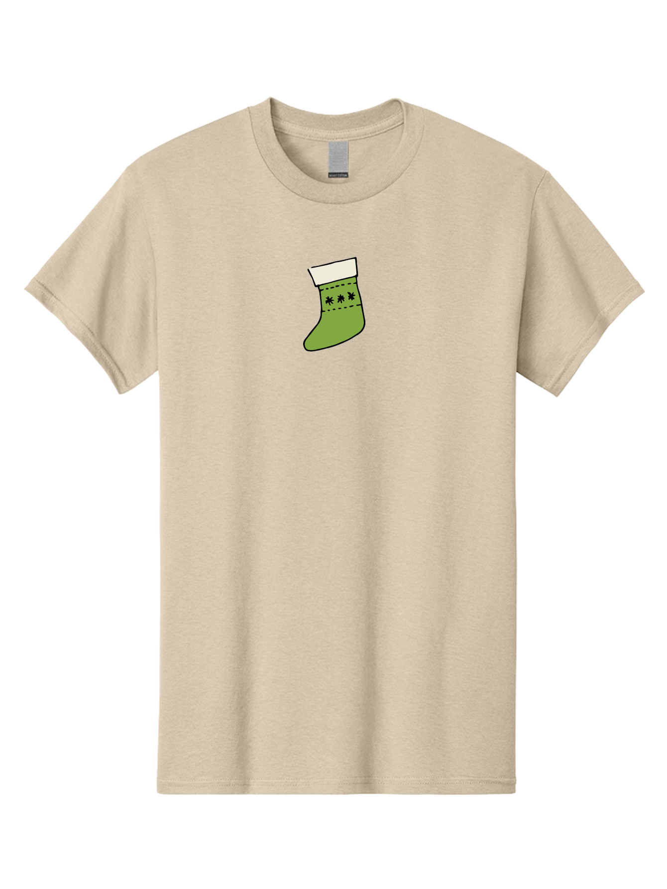 Christmas-Stocking-1 Men'S Graphic Tee, 100% Cotton, Comfortable Casual Summer Wear, Machine Washable, Christmas Stocking, Festive Decoration, Holiday Tradition, Gift Giving, Christmas Celebration, Winter Wonderland, Snowflake Pattern, - Aaa819 3