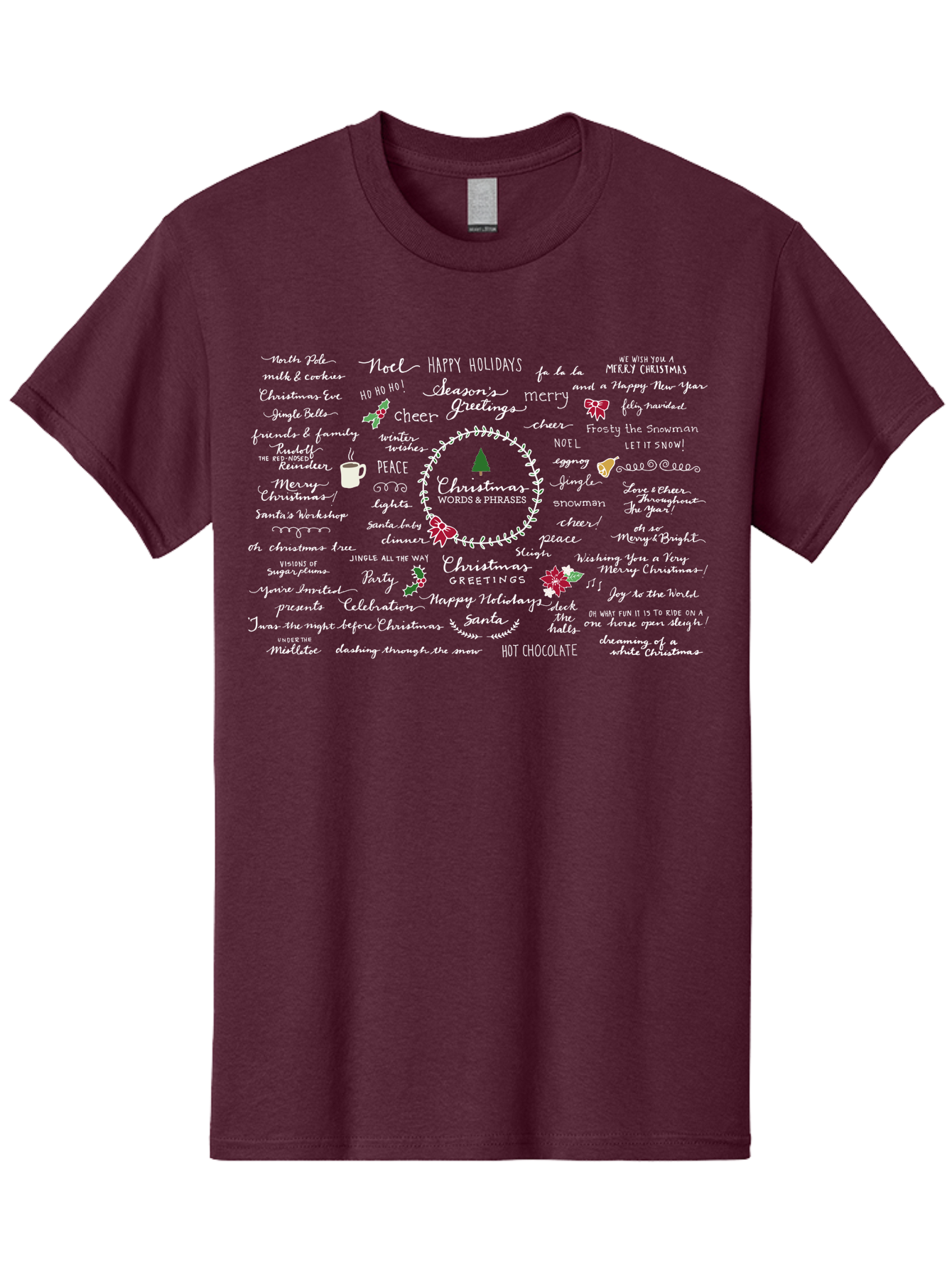 Christmas-Wishes-Blessings Men'S Graphic Tee, 100% Cotton, Comfortable Casual Summer Wear, Machine Washable, Christmas Wishes, Holiday Cheer, Joyful Greetings, Festive Atmosphere, Happy Holidays, Christmas Tree, Celebration, Peace, - Aaa827 29