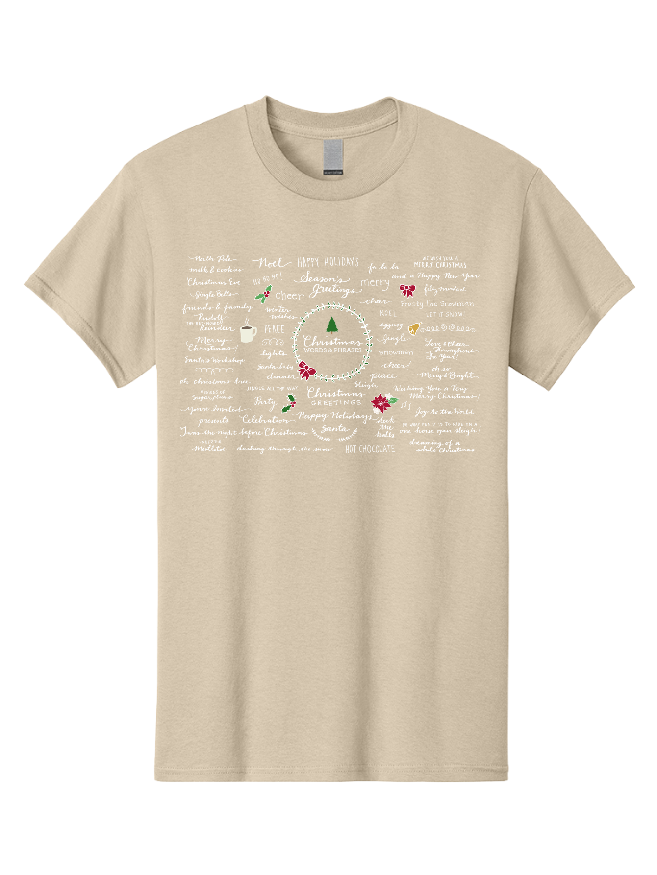 Christmas-Wishes-Blessings Men'S Graphic Tee, 100% Cotton, Comfortable Casual Summer Wear, Machine Washable, Christmas Wishes, Holiday Cheer, Joyful Greetings, Festive Atmosphere, Happy Holidays, Christmas Tree, Celebration, Peace, - Aaa827 5