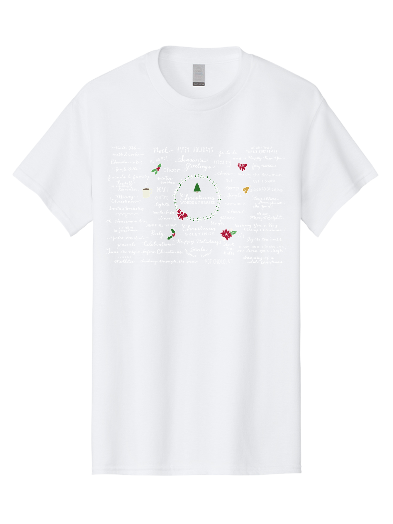 Christmas-Wishes-Blessings Men'S Graphic Tee, 100% Cotton, Comfortable Casual Summer Wear, Machine Washable, Christmas Wishes, Holiday Cheer, Joyful Greetings, Festive Atmosphere, Happy Holidays, Christmas Tree, Celebration, Peace, - Aaa827 9