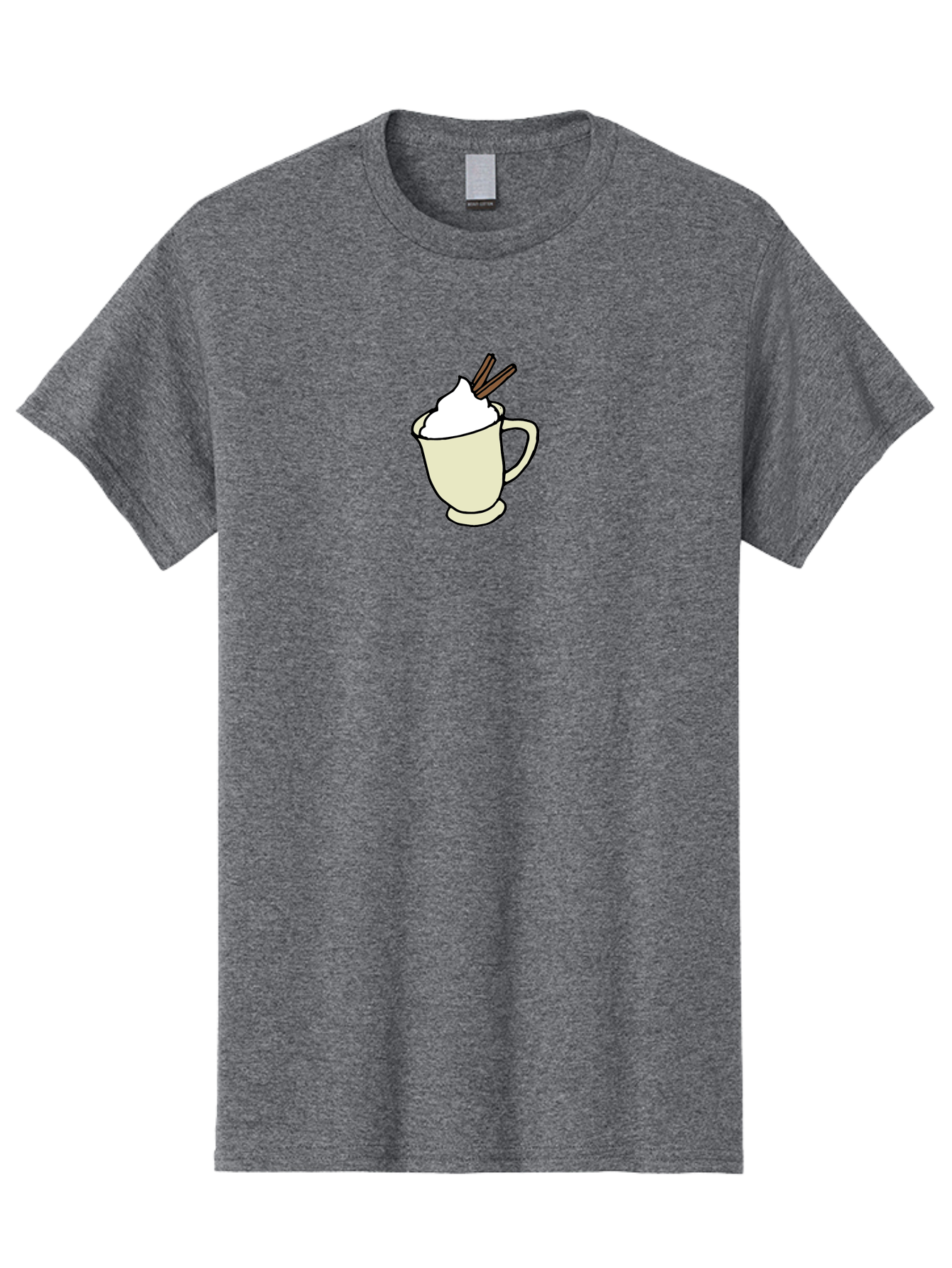 Cinnamon-Cappuccino Men'S Graphic Tee, 100% Cotton, Comfortable Casual Summer Wear, Machine Washable, Hot Chocolate, Whipped Cream, Cinnamon Sticks, Warm Beverage, Coffee Drink, Sweet Treat, Comforting Drink, Creamy Texture - Aaa833 9