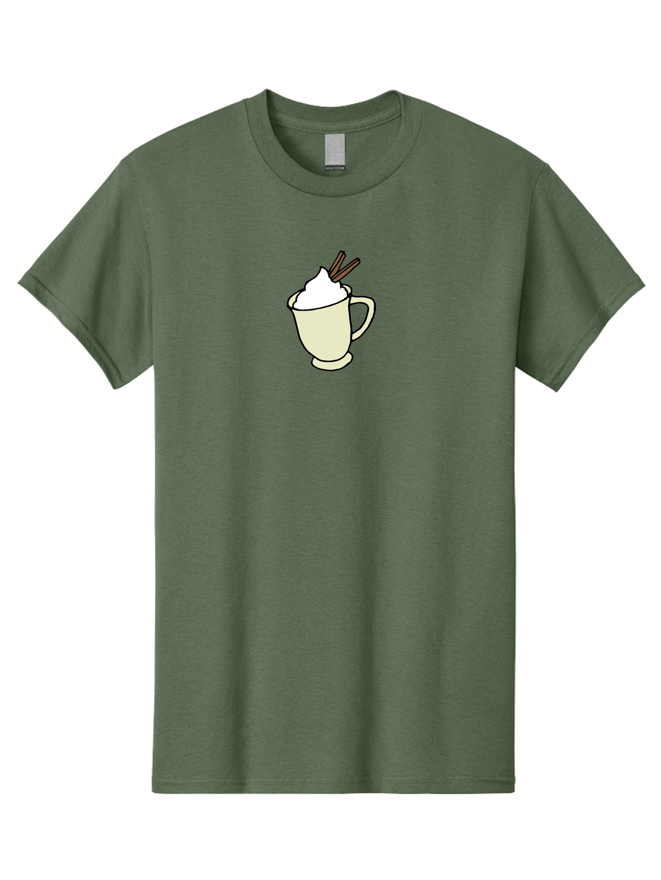 Cinnamon-Cappuccino Men'S Graphic Tee, 100% Cotton, Comfortable Casual Summer Wear, Machine Washable, Hot Chocolate, Whipped Cream, Cinnamon Sticks, Warm Beverage, Coffee Drink, Sweet Treat, Comforting Drink, Creamy Texture - Aaa833 15