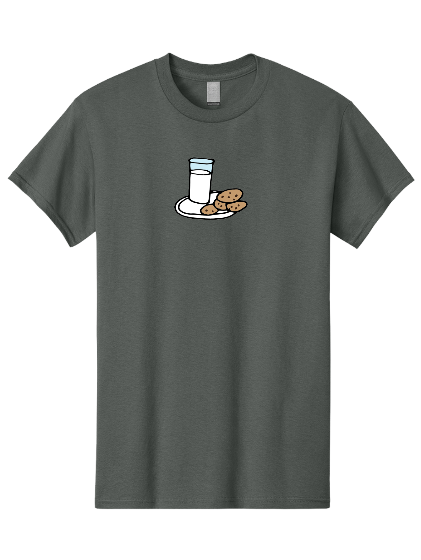 Cookies-And-Milk Men'S Graphic Tee, 100% Cotton, Comfortable Casual Summer Wear, Machine Washable, Glass Of Milk, Chocolate Chip Cookies, Sweet Treats, Snack Time, Comfort Food, Cookies And Milk, Cookie Love, Milk And Cookies - Aaa840 19