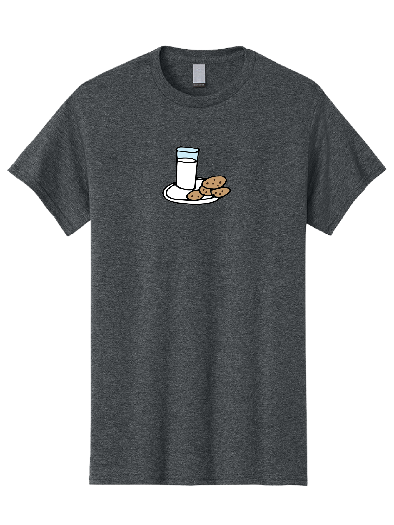 Cookies-And-Milk Men'S Graphic Tee, 100% Cotton, Comfortable Casual Summer Wear, Machine Washable, Glass Of Milk, Chocolate Chip Cookies, Sweet Treats, Snack Time, Comfort Food, Cookies And Milk, Cookie Love, Milk And Cookies - Aaa840 17