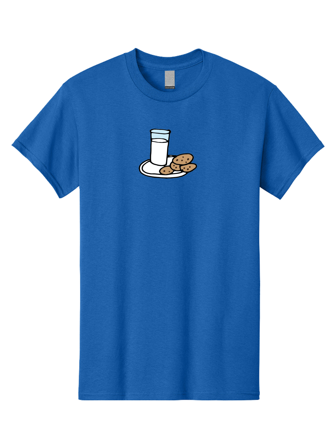 Cookies-And-Milk Men'S Graphic Tee, 100% Cotton, Comfortable Casual Summer Wear, Machine Washable, Glass Of Milk, Chocolate Chip Cookies, Sweet Treats, Snack Time, Comfort Food, Cookies And Milk, Cookie Love, Milk And Cookies - Aaa840 27