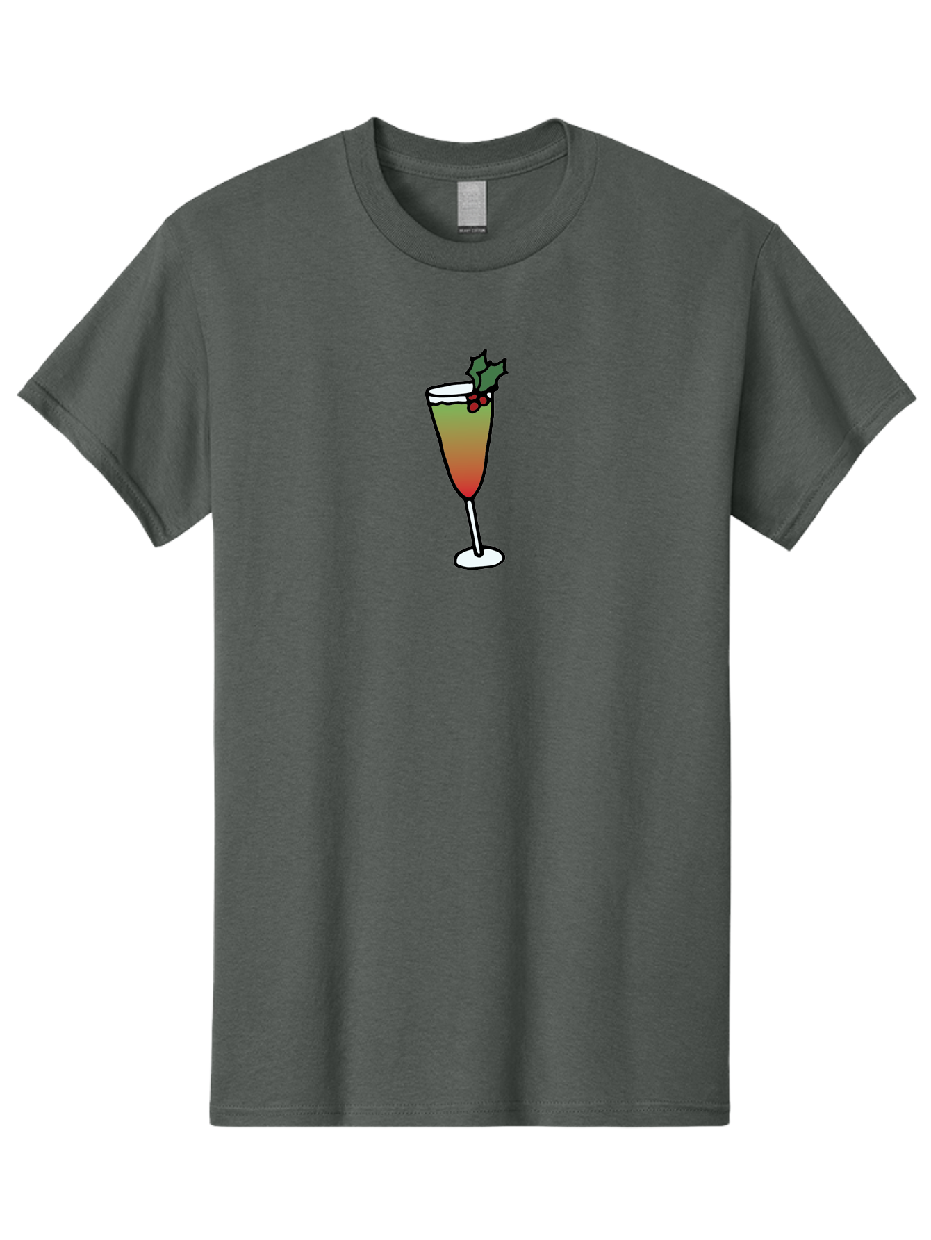 Cranberry-Christmas-Cocktail Men'S Graphic Tee, 100% Cotton, Comfortable Casual Summer Wear, Machine Washable, Holiday Cocktail, Festive Drink, Cranberry Martini, Champagne Flute, Holly Garnish, Red Berries, Christmas Drink, Party Beverage, - Aaa843 17