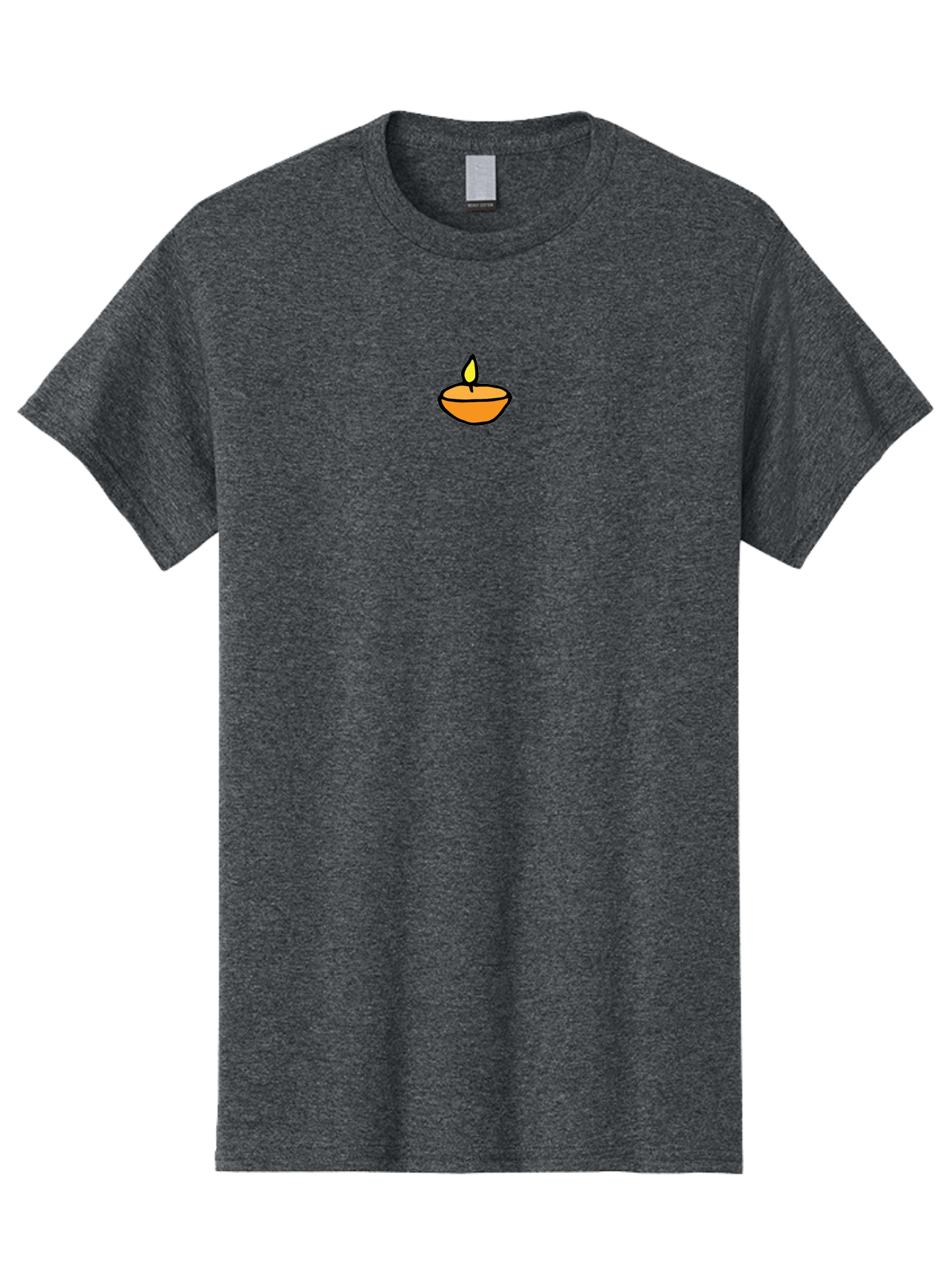 Diya-Lamp-1 Men'S Graphic Tee, 100% Cotton, Comfortable Casual Summer Wear, Machine Washable, Diya Lamp, Traditional Indian Lamp, Clay Lamp, Lit Diya, Warm Glow, Simple Design, Cultural Symbol, Festive Atmosphere, Spiritual Ambiance - Aaa858 7