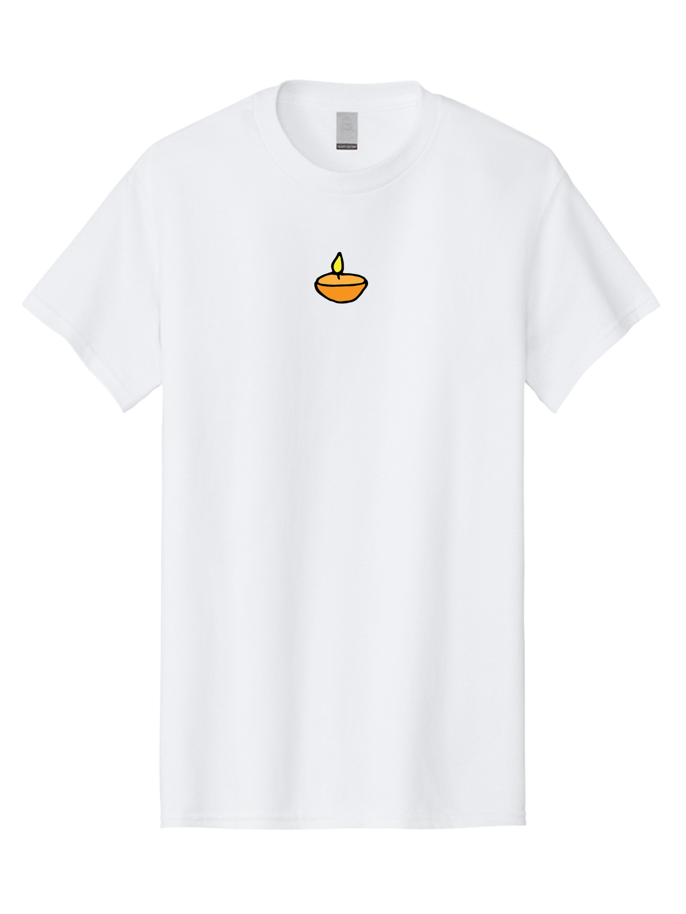 Diya-Lamp-1 Men'S Graphic Tee, 100% Cotton, Comfortable Casual Summer Wear, Machine Washable, Diya Lamp, Traditional Indian Lamp, Clay Lamp, Lit Diya, Warm Glow, Simple Design, Cultural Symbol, Festive Atmosphere, Spiritual Ambiance - Aaa858 29