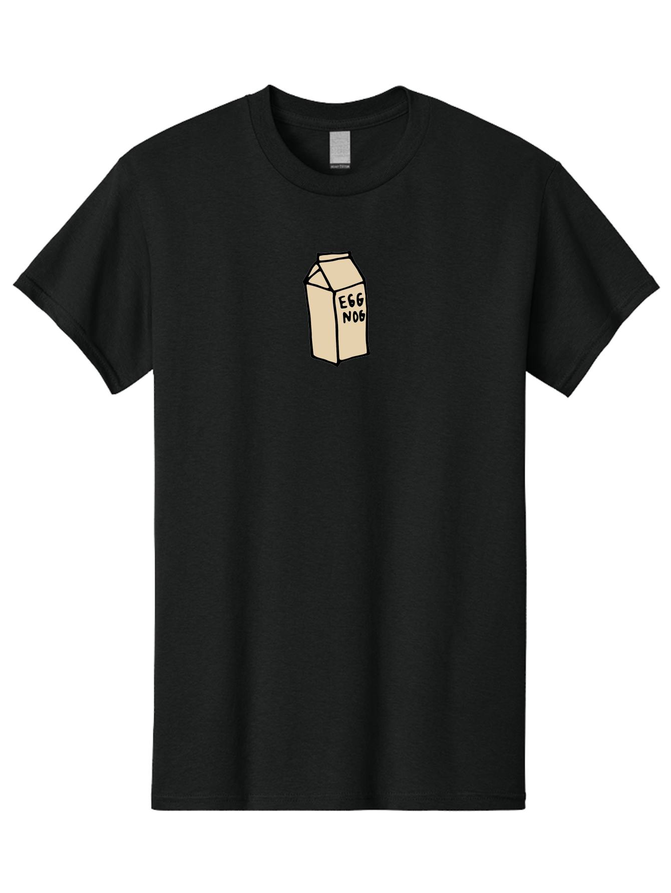 Egg-Nog Men'S Graphic Tee, 100% Cotton, Comfortable Casual Summer Wear, Machine Washable, Egg Nog Carton, Holiday Beverage, Festive Drink, Creamy Texture, Winter Season, Traditional Eggnog, Dairy Product - Aaa866 1