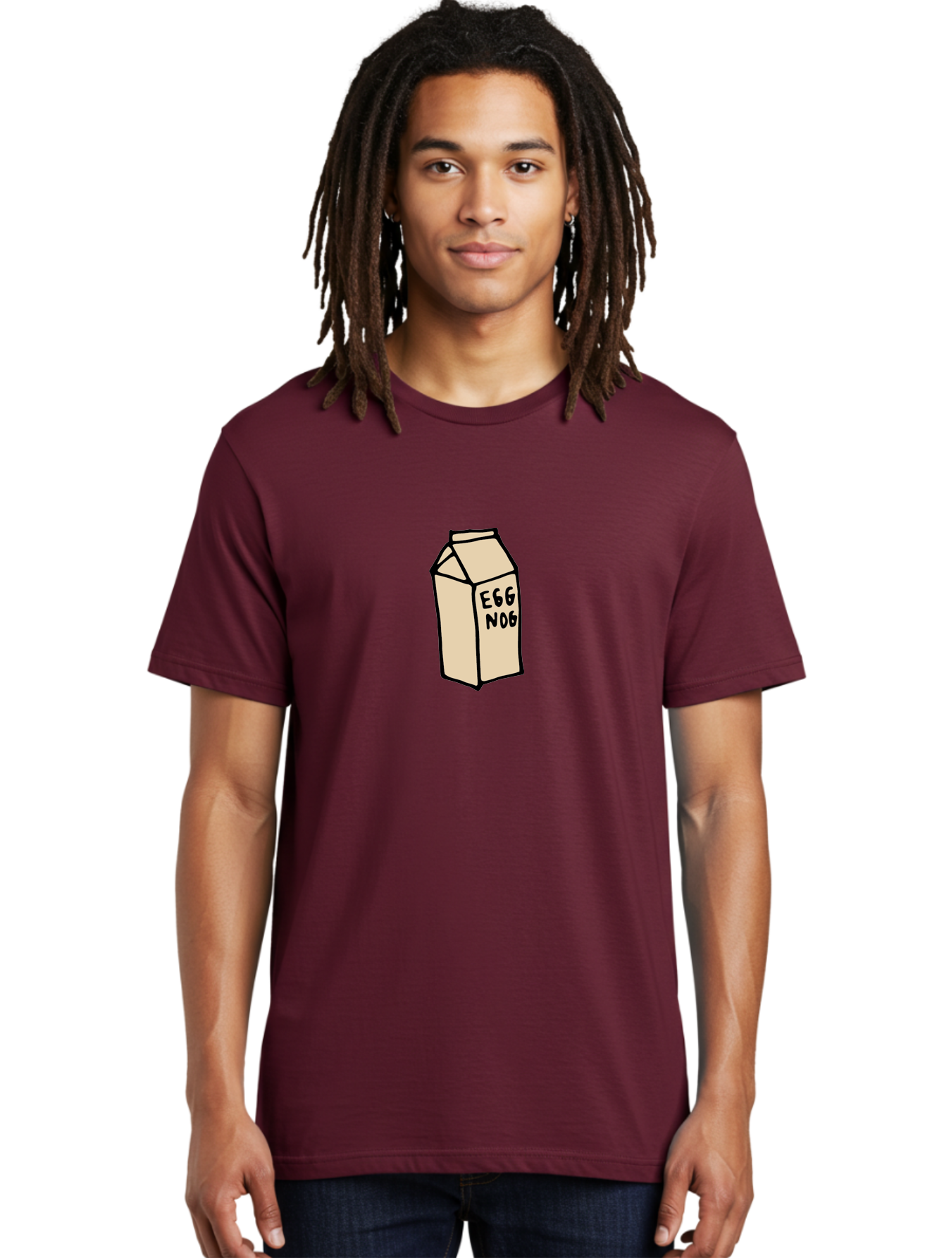 Egg-Nog Men'S Graphic Tee, 100% Cotton, Comfortable Casual Summer Wear, Machine Washable, Egg Nog Carton, Holiday Beverage, Festive Drink, Creamy Texture, Winter Season, Traditional Eggnog, Dairy Product - Aaa866 14