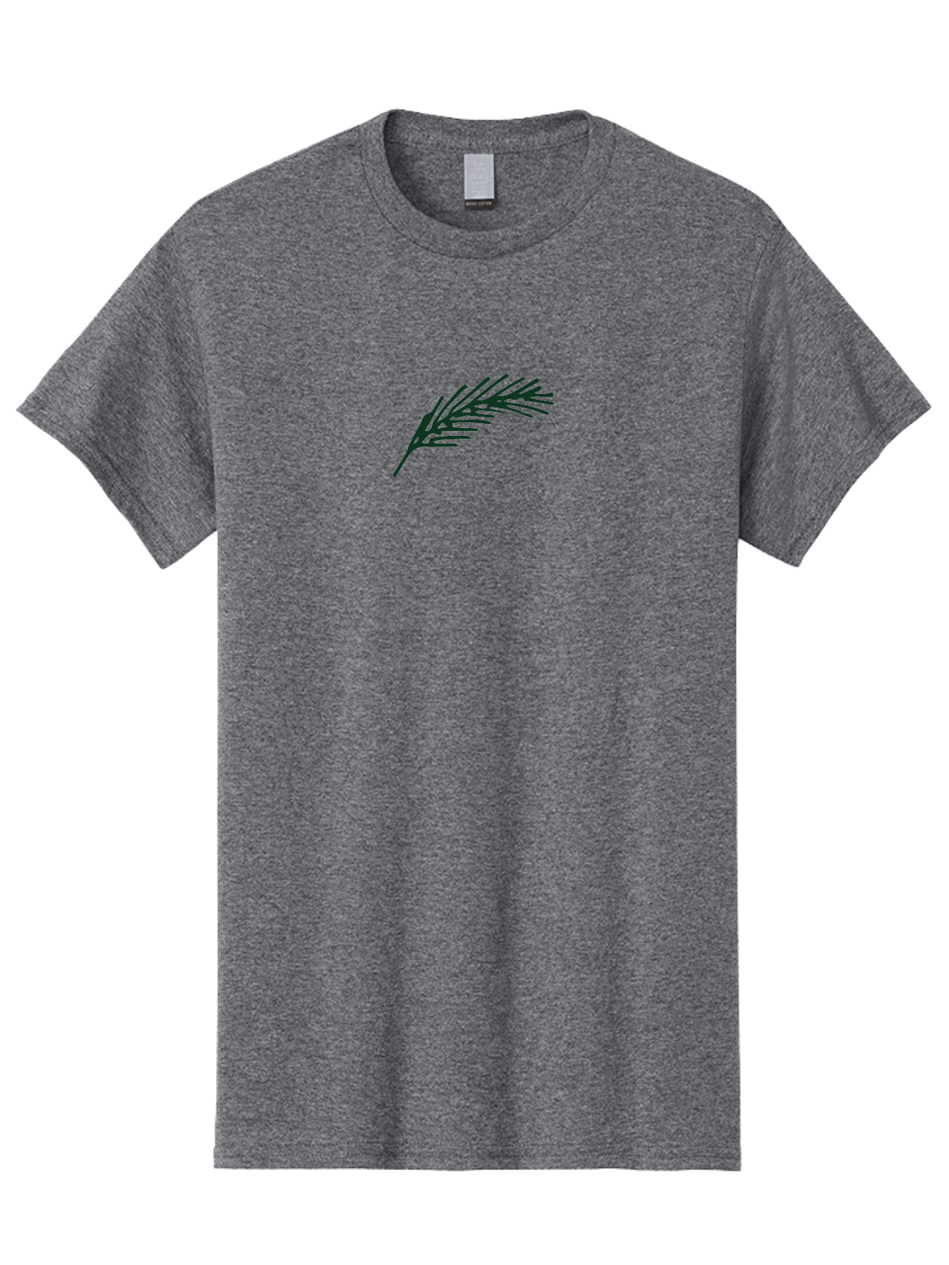 Feather Men'S Graphic Tee, 100% Cotton, Comfortable Casual Summer Wear, Machine Washable, Simple Pine Branch, Minimalist Design, Black Silhouette, Leafy Greens, Botanical Illustration, Natural Elements, Abstract Art, Modern Graphics - Aaa873 9