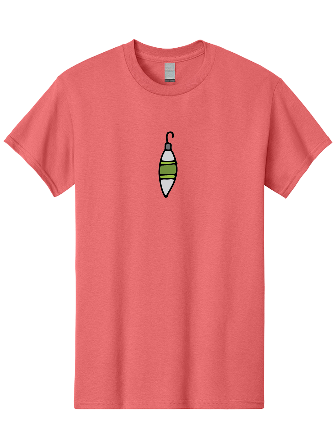 Fishing-Bobber-1 Men'S Graphic Tee, 100% Cotton, Comfortable Casual Summer Wear, Machine Washable, Fishing Bobber, Fishing Float, Fishing Gear, Outdoor Recreation, Water Sports, Fishing Tackle, Bobber Illustration - Aaa882 25