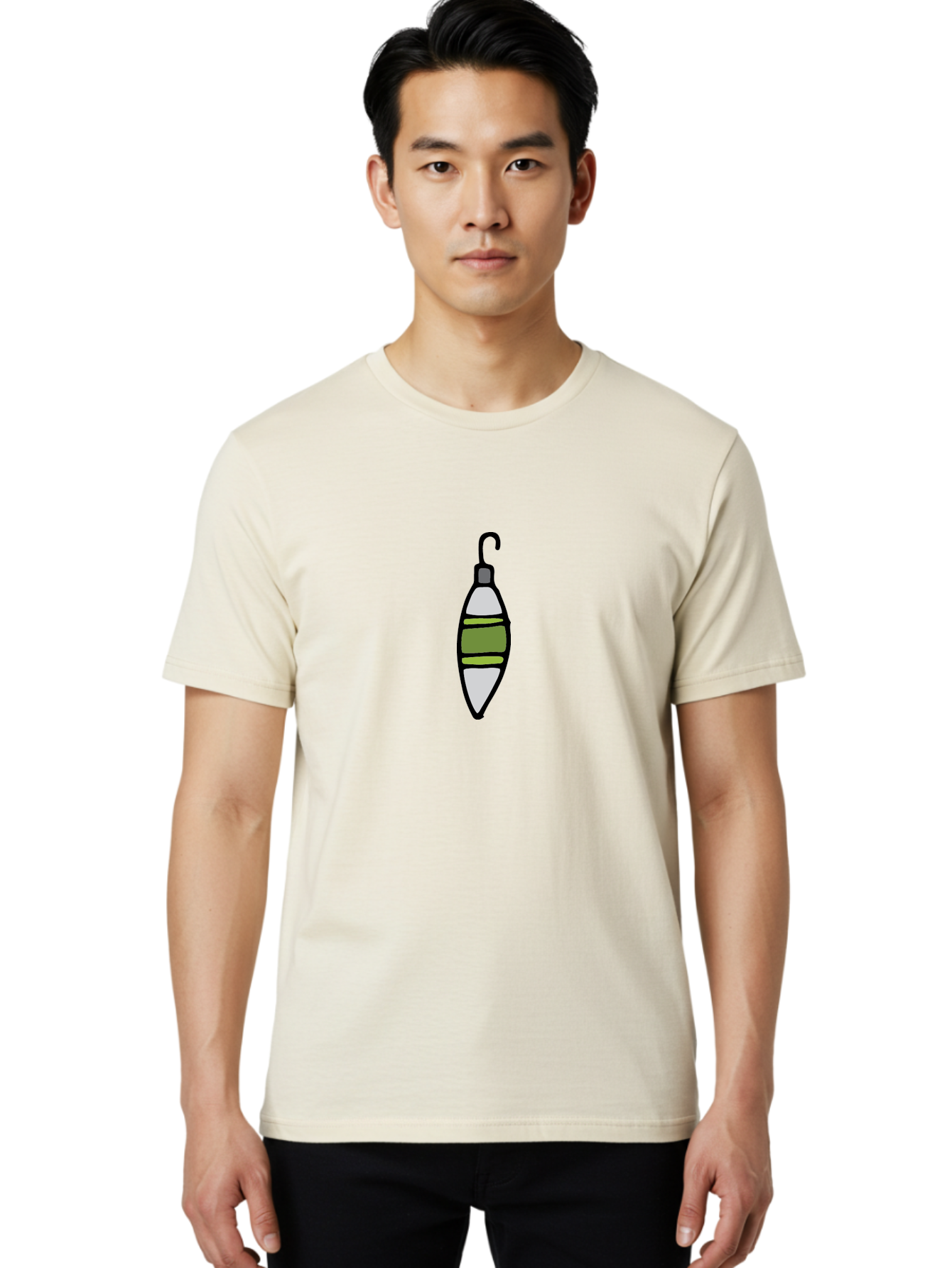 Fishing-Bobber-1 Men'S Graphic Tee, 100% Cotton, Comfortable Casual Summer Wear, Machine Washable, Fishing Bobber, Fishing Float, Fishing Gear, Outdoor Recreation, Water Sports, Fishing Tackle, Bobber Illustration - Aaa882 16