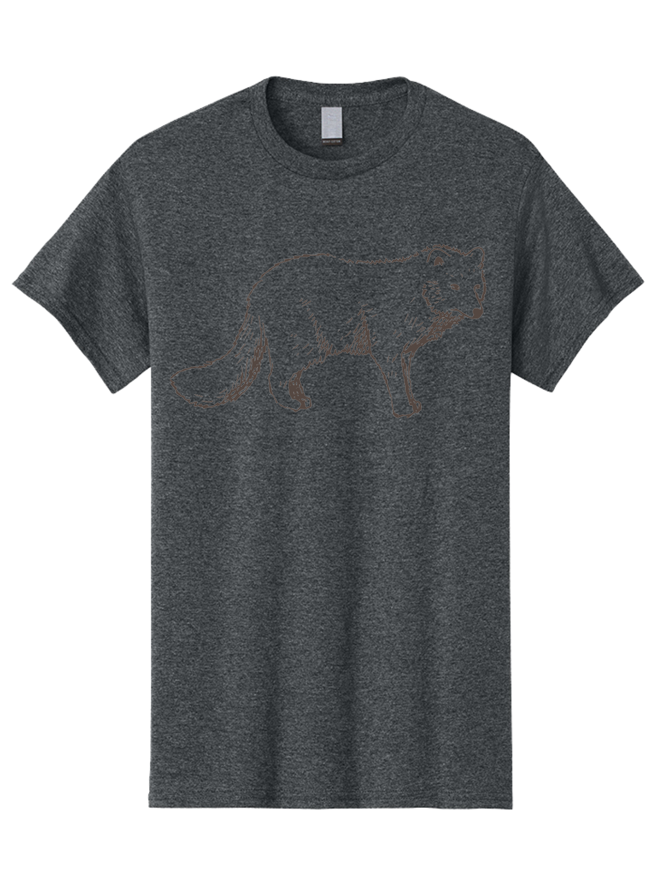 Fox Men'S Graphic Tee, 100% Cotton, Comfortable Casual Summer Wear, Machine Washable, Hand-Drawn Fox, Wildlife Illustration, Animal Art, Sketch Of A Fox, Furry Creature, Wild Animal, Cute Fox, Cartoon Style - Aaa885 7