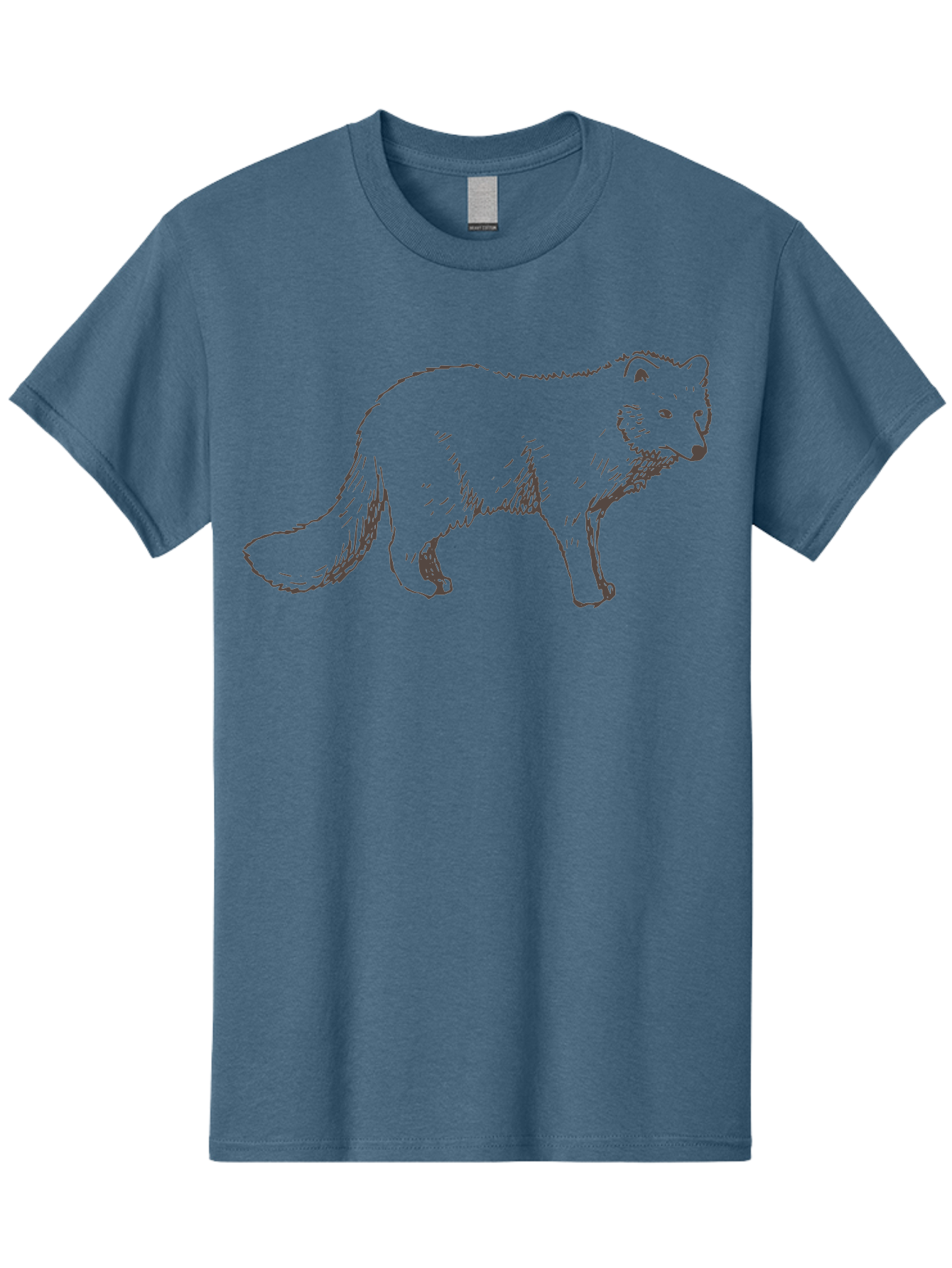 Fox Men'S Graphic Tee, 100% Cotton, Comfortable Casual Summer Wear, Machine Washable, Hand-Drawn Fox, Wildlife Illustration, Animal Art, Sketch Of A Fox, Furry Creature, Wild Animal, Cute Fox, Cartoon Style - Aaa885 11