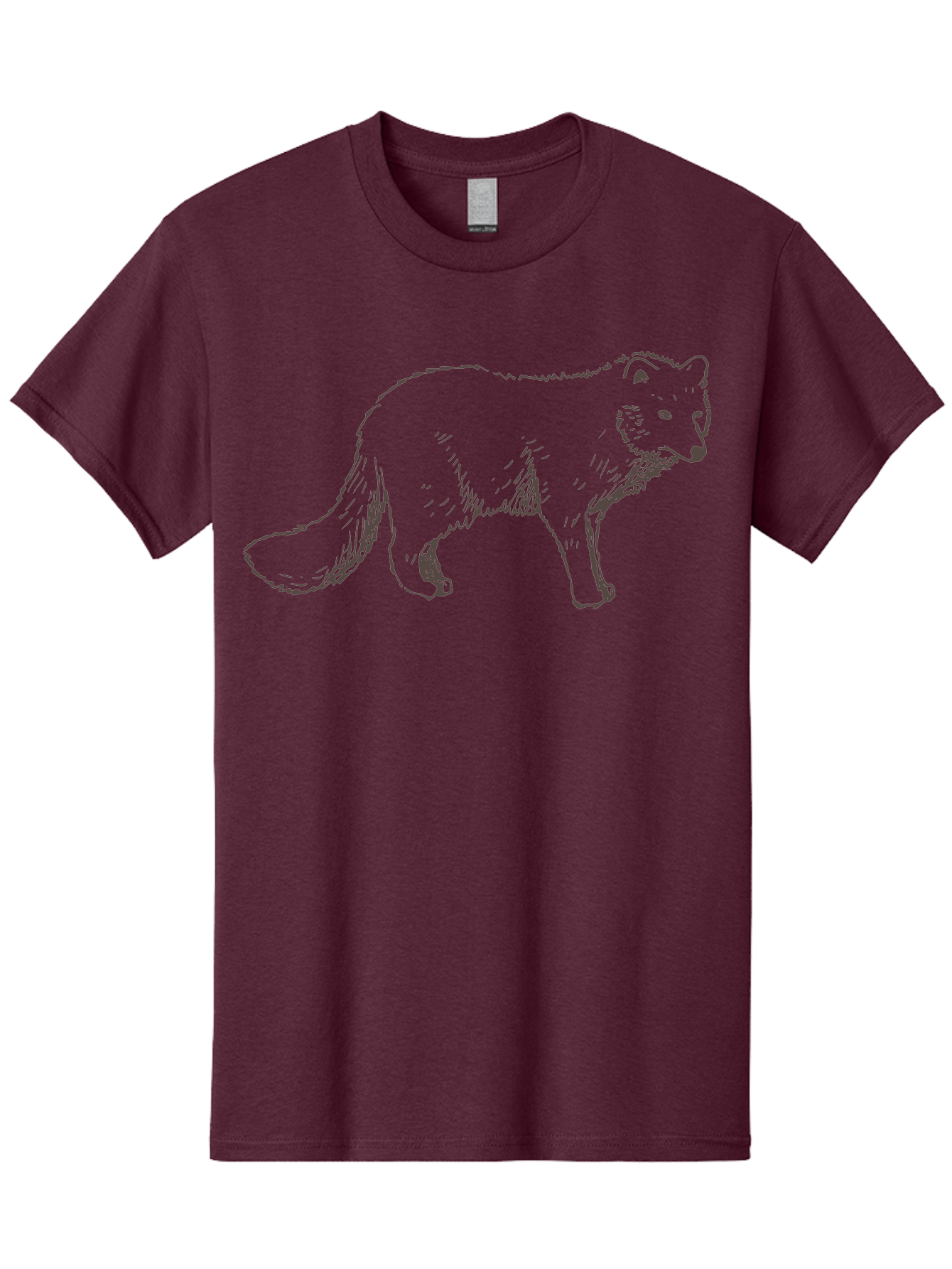 Fox Men'S Graphic Tee, 100% Cotton, Comfortable Casual Summer Wear, Machine Washable, Hand-Drawn Fox, Wildlife Illustration, Animal Art, Sketch Of A Fox, Furry Creature, Wild Animal, Cute Fox, Cartoon Style - Aaa885 13