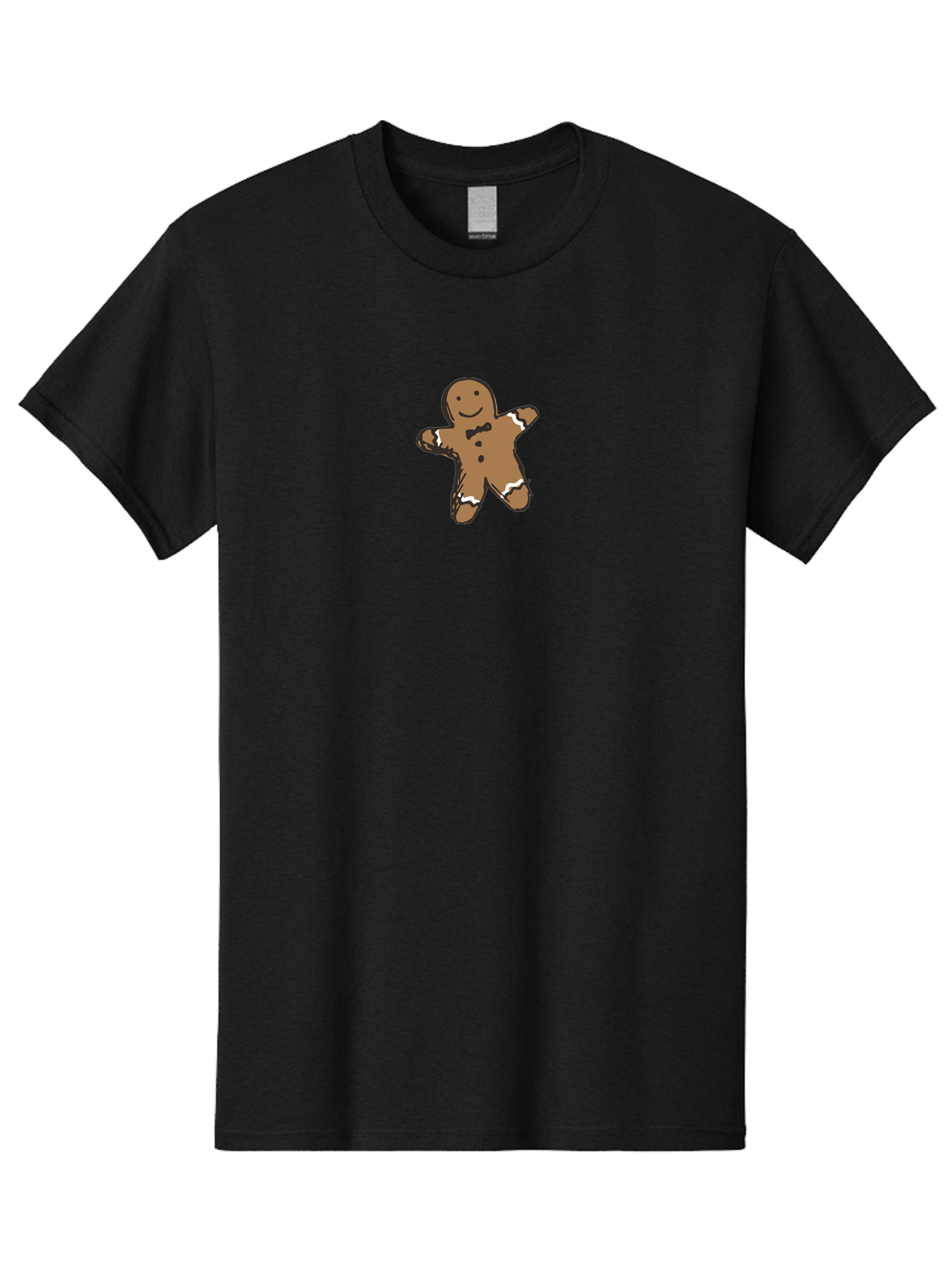 Gingerbread-Man-3 Men'S Graphic Tee, 100% Cotton, Comfortable Casual Summer Wear, Machine Washable, Gingerbread Man, Festive Treat, Holiday Cookie, Sweet Delight, Icing Decorations, Cartoon Character, Christmas Cookie, Baking Fun - Aaa899 25
