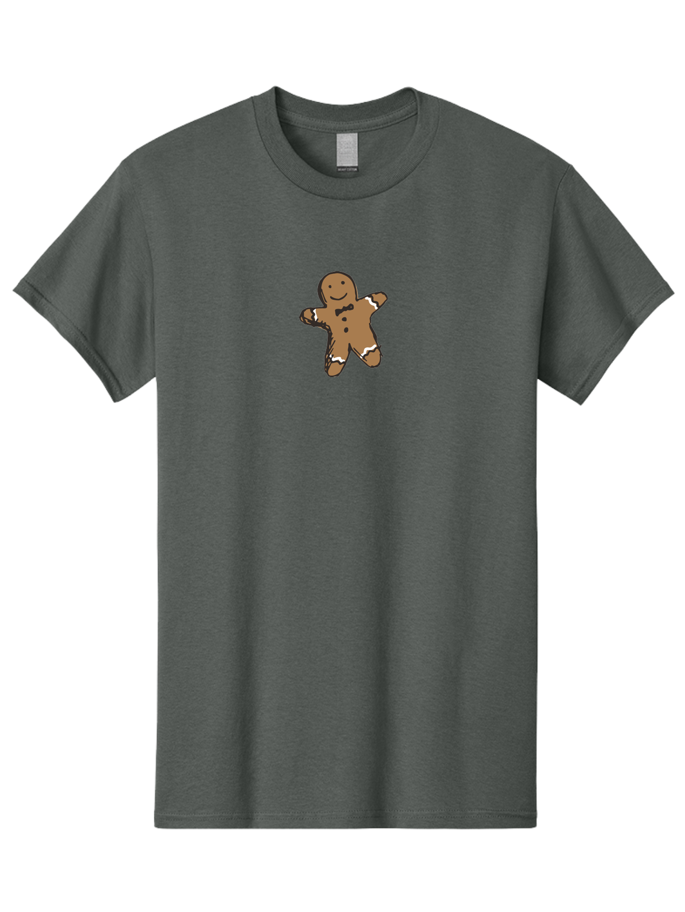 Gingerbread-Man-3 Men'S Graphic Tee, 100% Cotton, Comfortable Casual Summer Wear, Machine Washable, Gingerbread Man, Festive Treat, Holiday Cookie, Sweet Delight, Icing Decorations, Cartoon Character, Christmas Cookie, Baking Fun - Aaa899 27